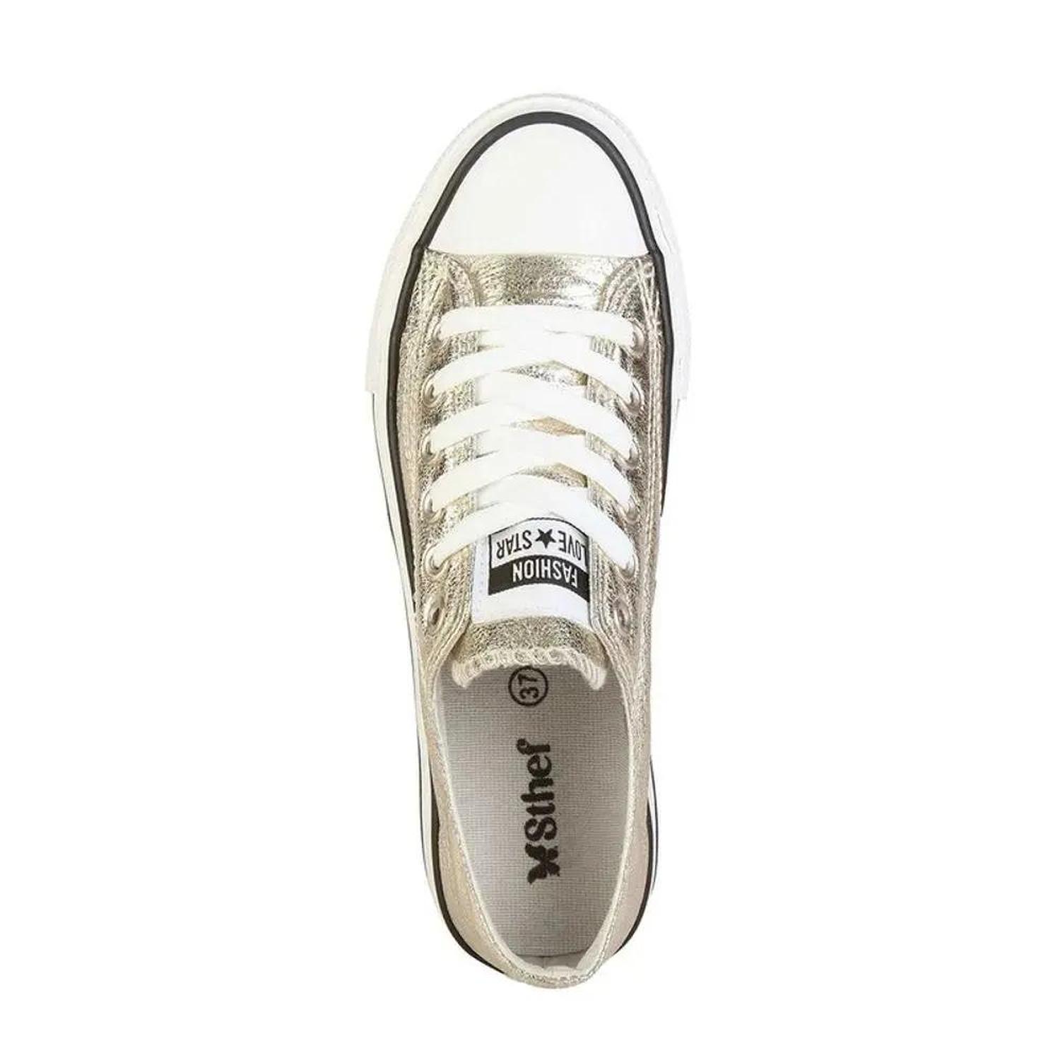 ZAPATILLA MUJER STHEF CASUAL DORADO 8081 DORADO 1123473 - 4