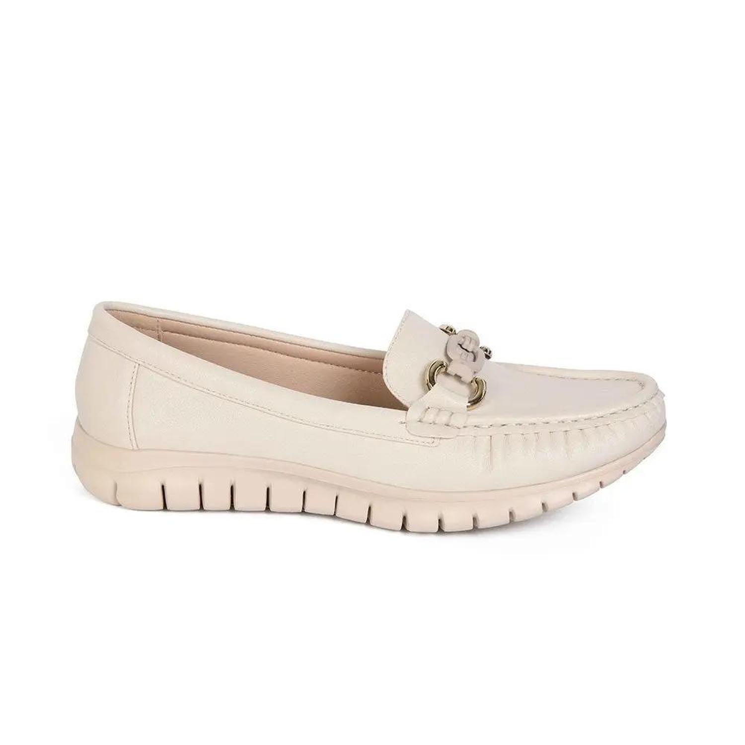 MOCASIN MUJER STHEF BEIGE 8118 - 1