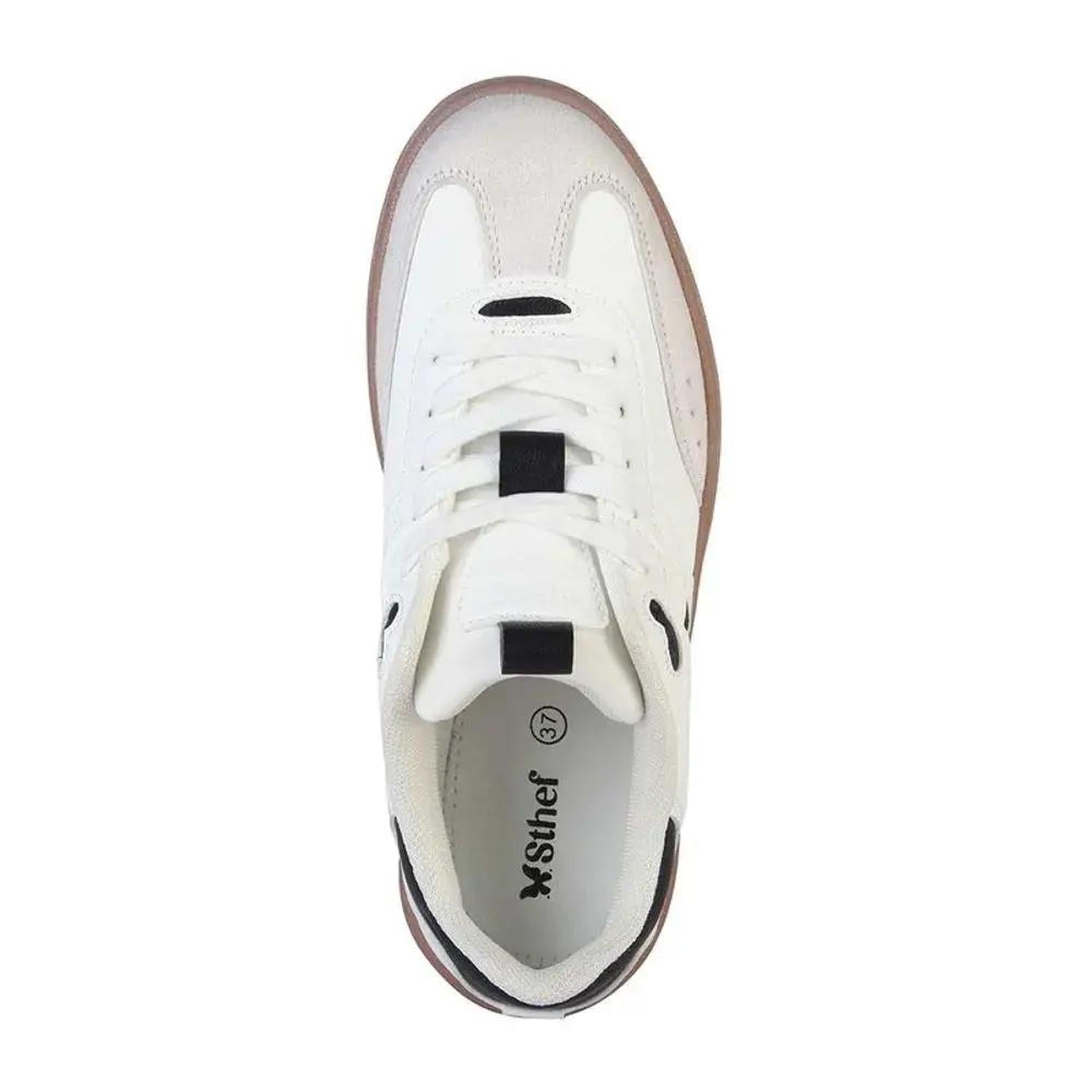 ZAPATILLA MUJER STHEF CASUAL WHITE 7975 BLANCO 1121309 - 4