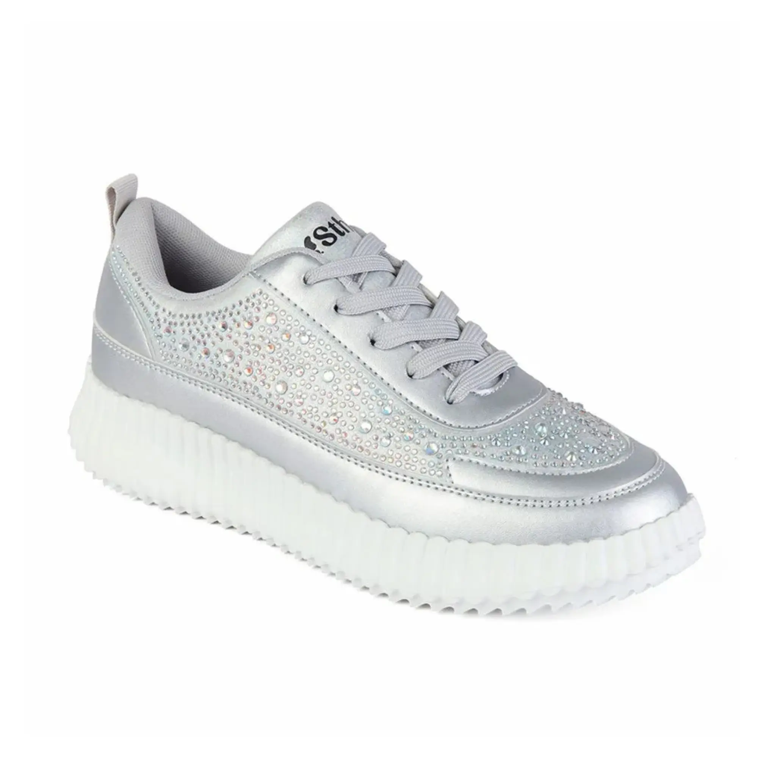 ZAPATILLA MUJER STHEF TRENDY PLATA 7918 - 1