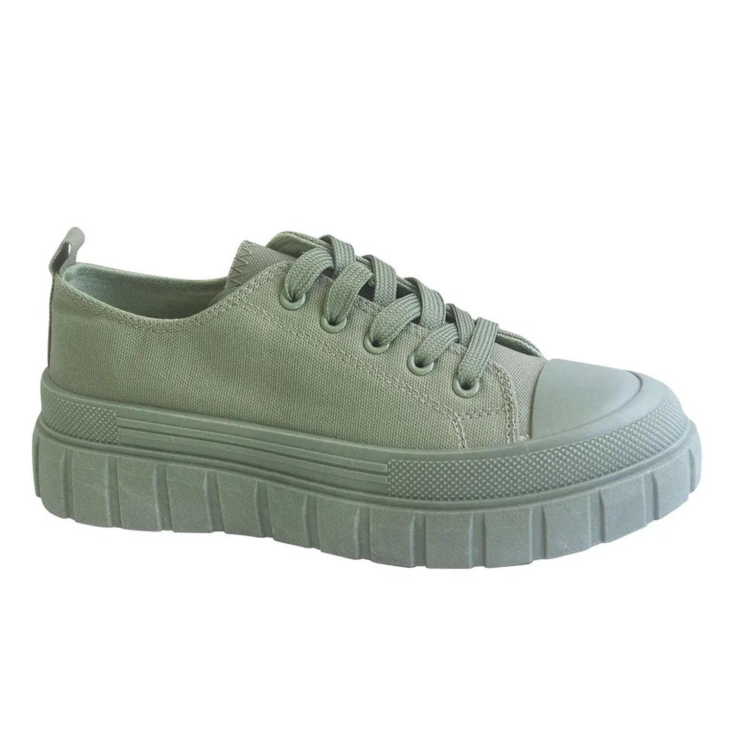 ZAPATILLA MUJER STHEF URBANA OLIVO 7569 TXTL - 1