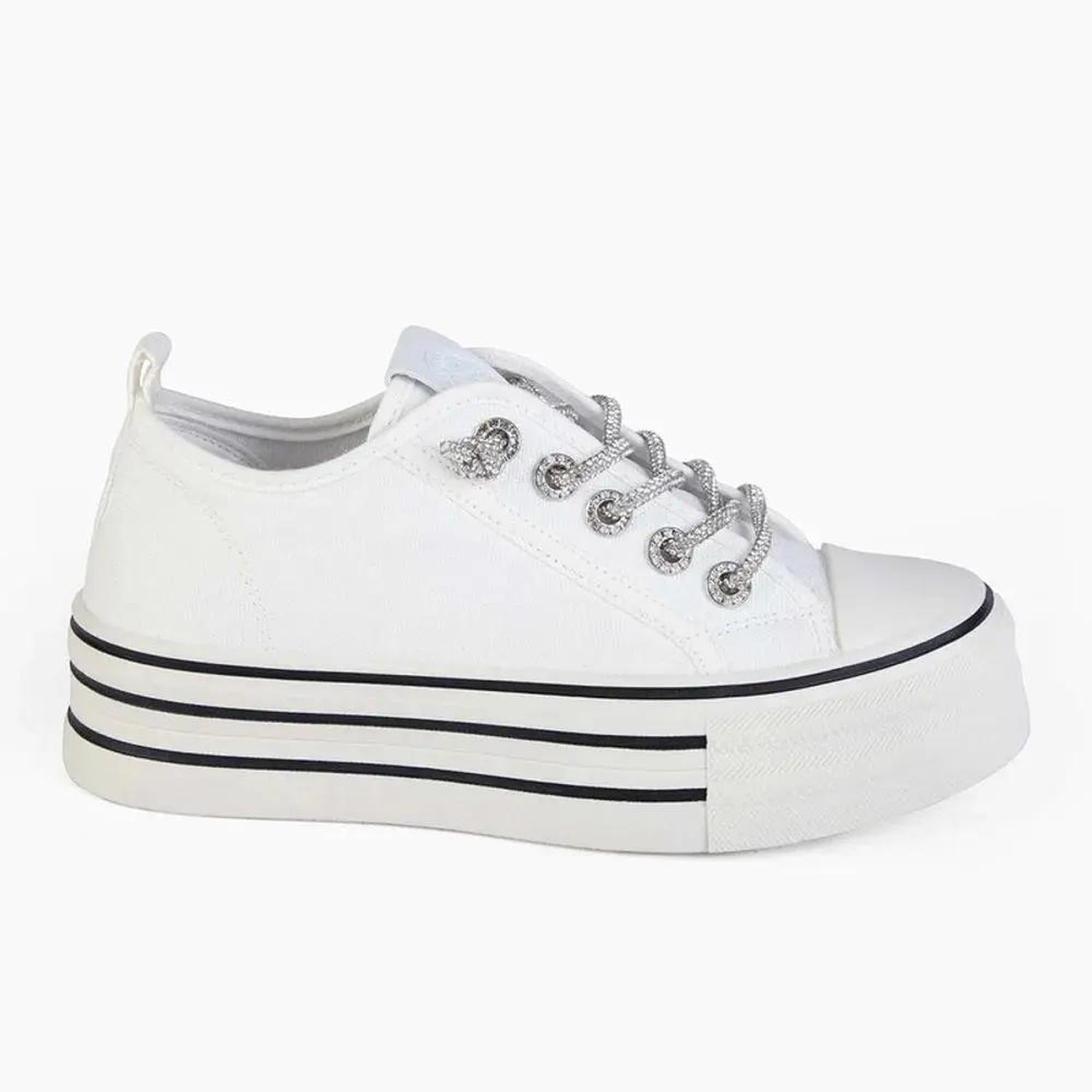 ZAPATILLA MUJER STHEF CASUAL BLANCO 8038 - 1