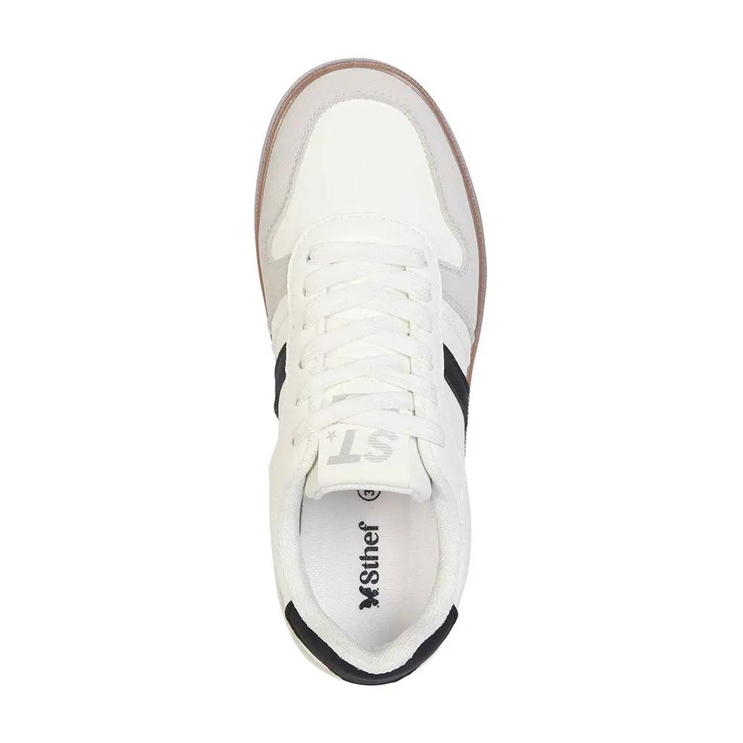 ZAPATILLA MUJER STHEF CASUAL BLANCO/NEGRO 8127 BLANCO 1129041 - 4