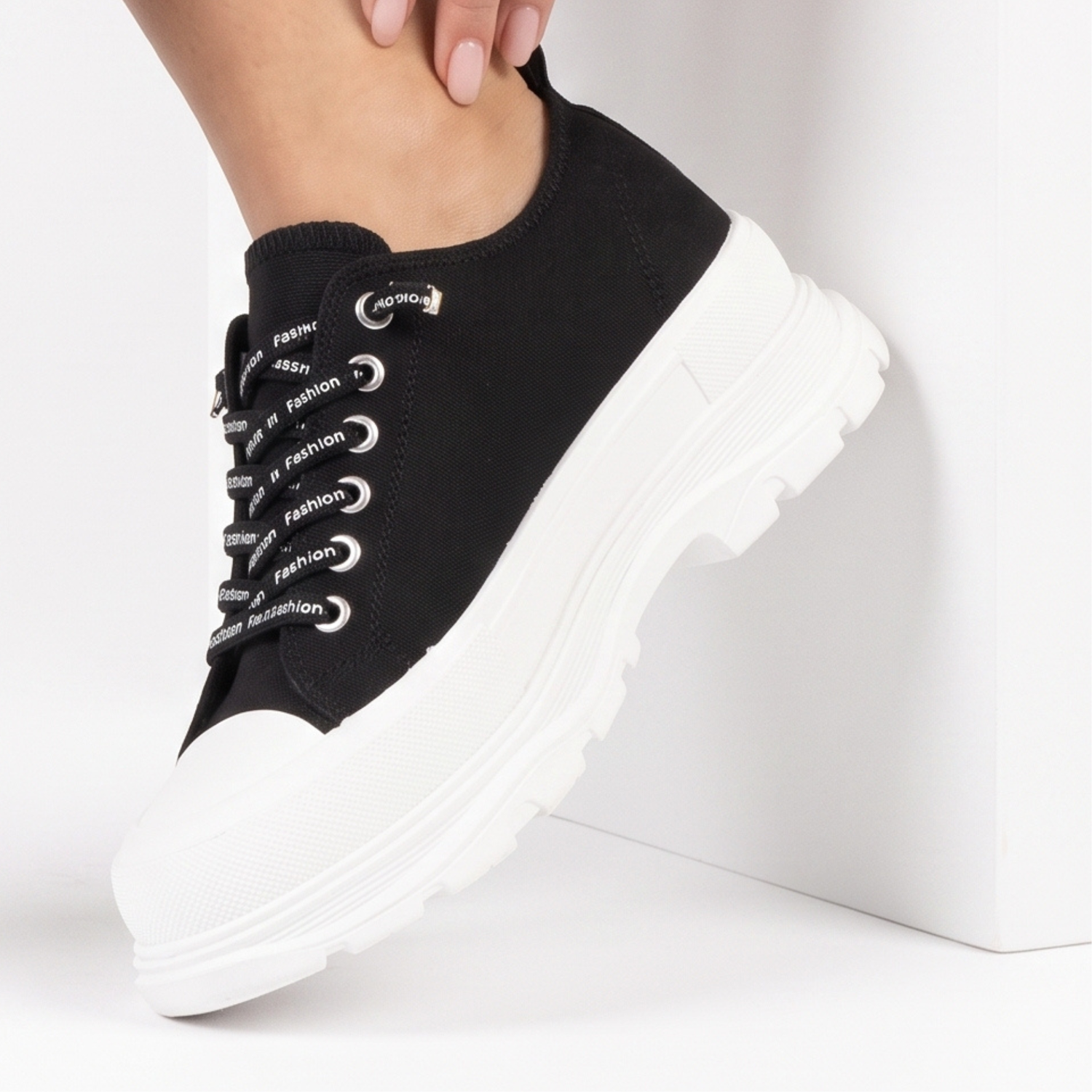 ZAPATILLA MUJER STHEF URBANA NEGRO 7568 TXTL MULTICOLOR 1088281 - 2