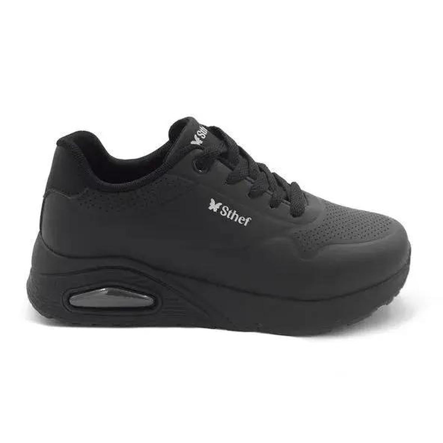 ZAPATILLA MUJER STHEF TRENDY NEGRO 7911 - 1