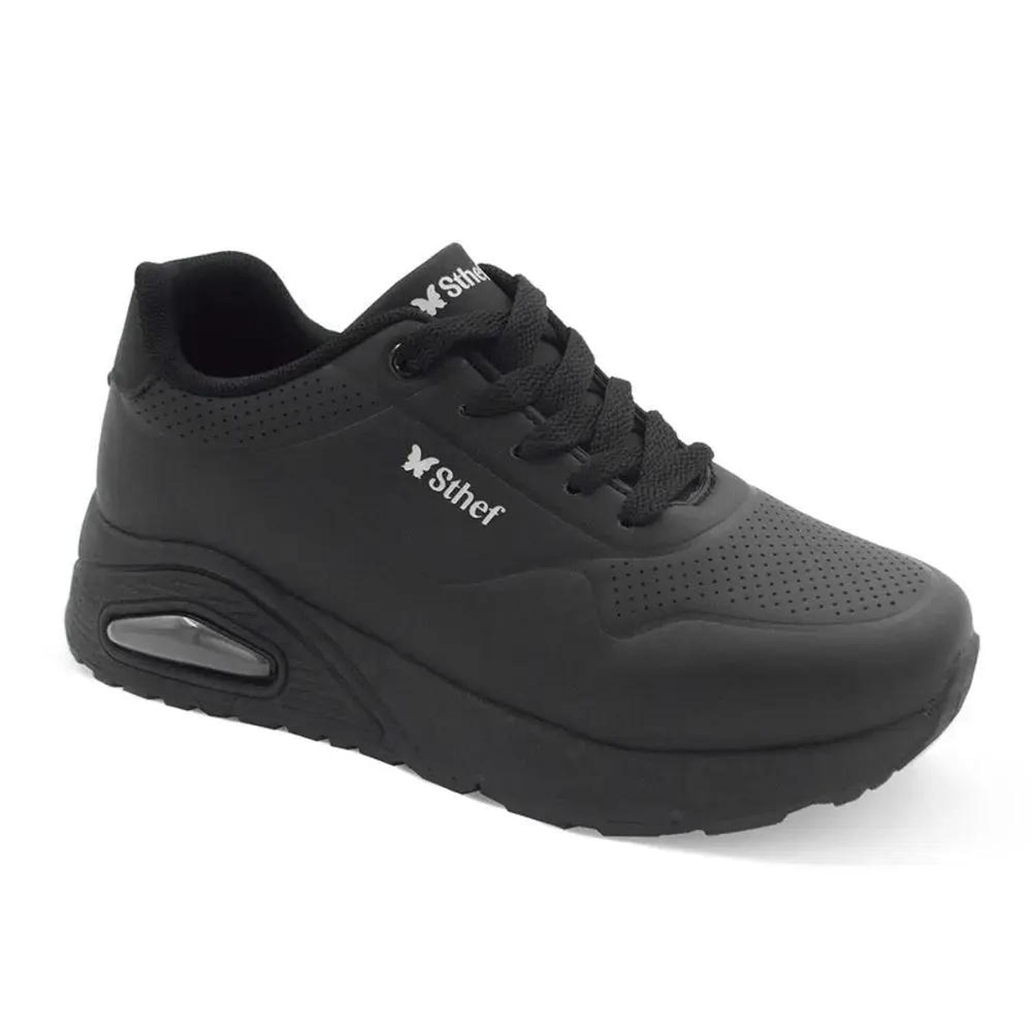ZAPATILLA MUJER STHEF TRENDY NEGRO 7911 - 2