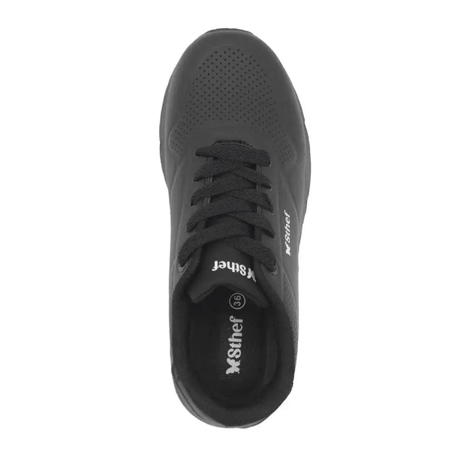 ZAPATILLA MUJER STHEF TRENDY NEGRO 7911 - 4