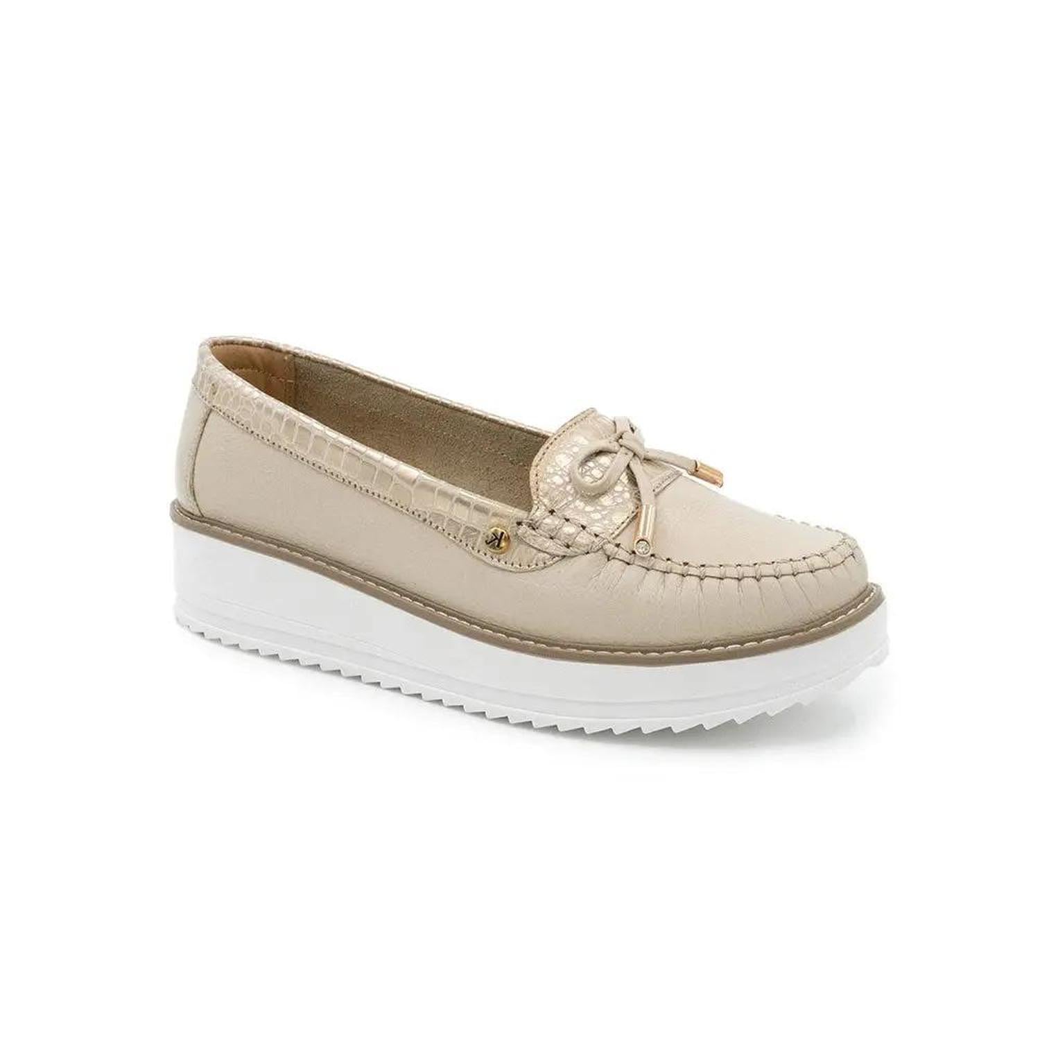 ZAPATO MUJER MIKAELA CASUAL VAINILLA/DORADO MS761 BEIGE 1135432 - 2