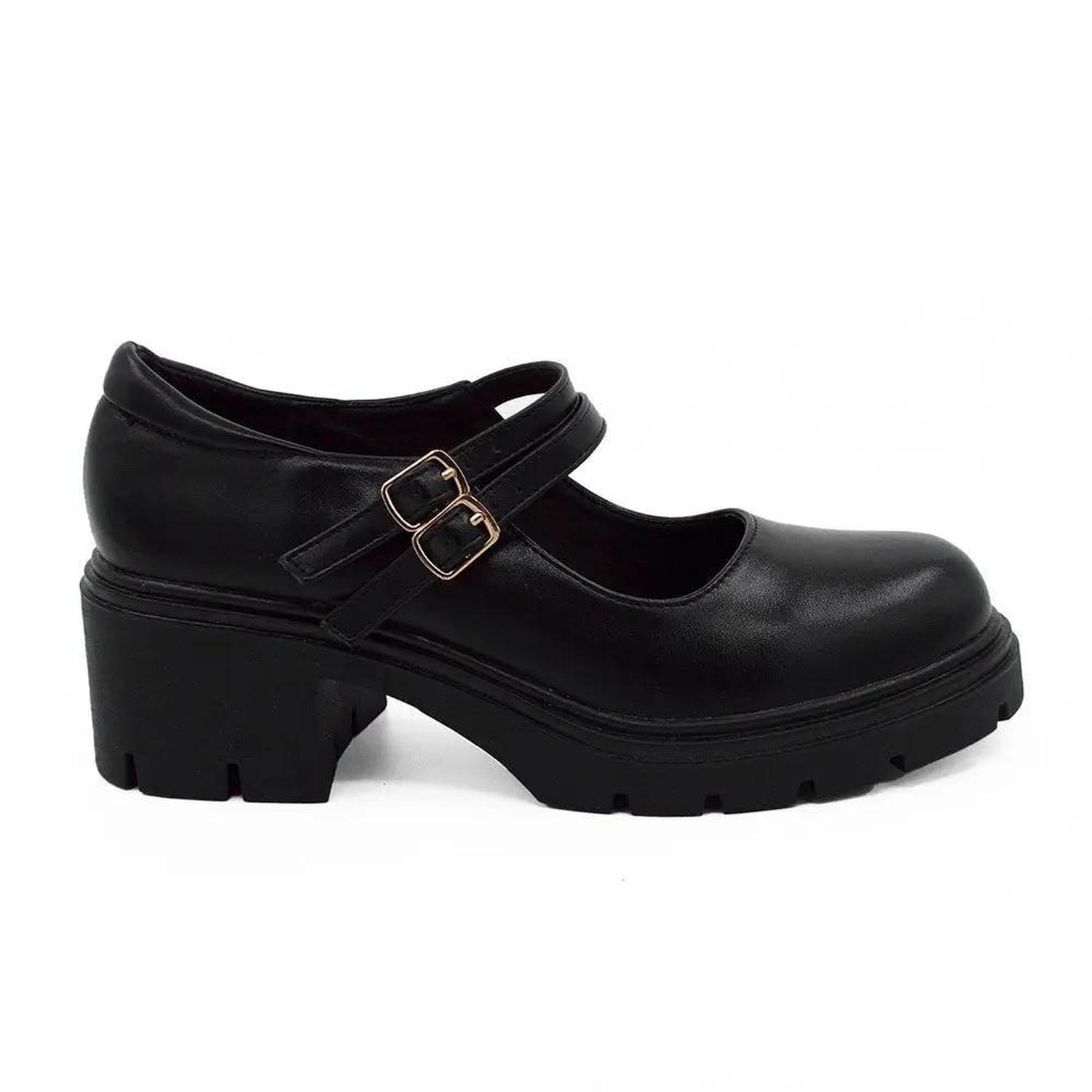 MOCASIN MUJER STHEF NEGRO 8119 - 1