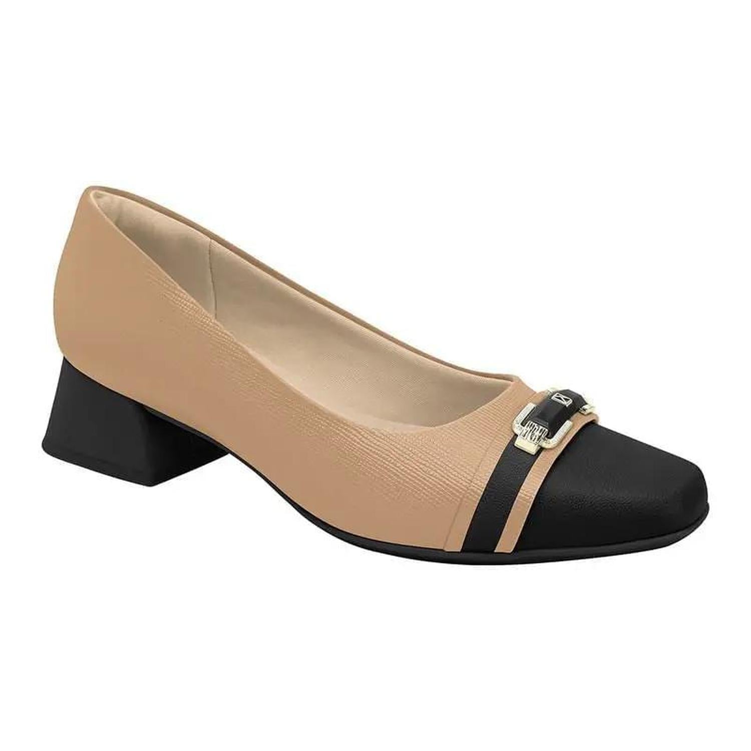 ZAPATO MUJER PICCADILLY VESTIR NUDE/PRETO 16007700000005 - 1