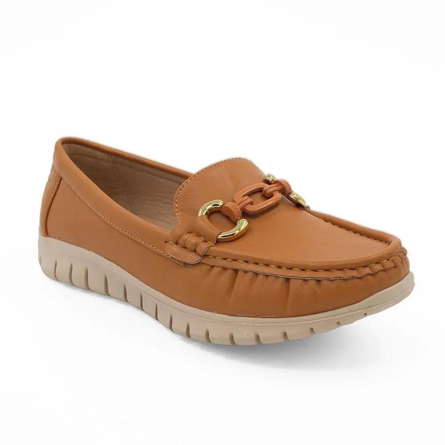 MOCASIN MUJER STHEF CAMEL 8118 MARRÓN 1128863 - 1