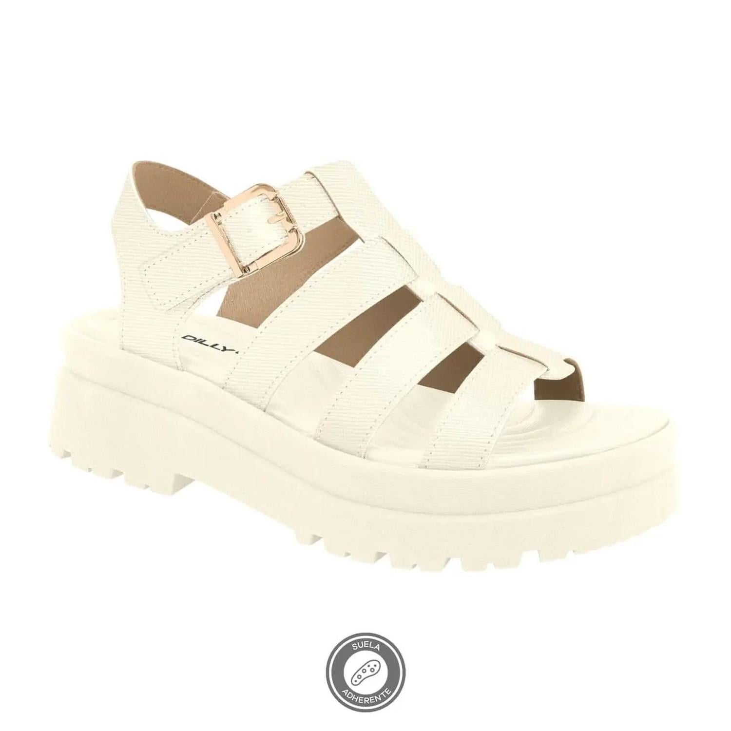 SANDALIAS PARA MUJER 219005 OFF WHITE - 1