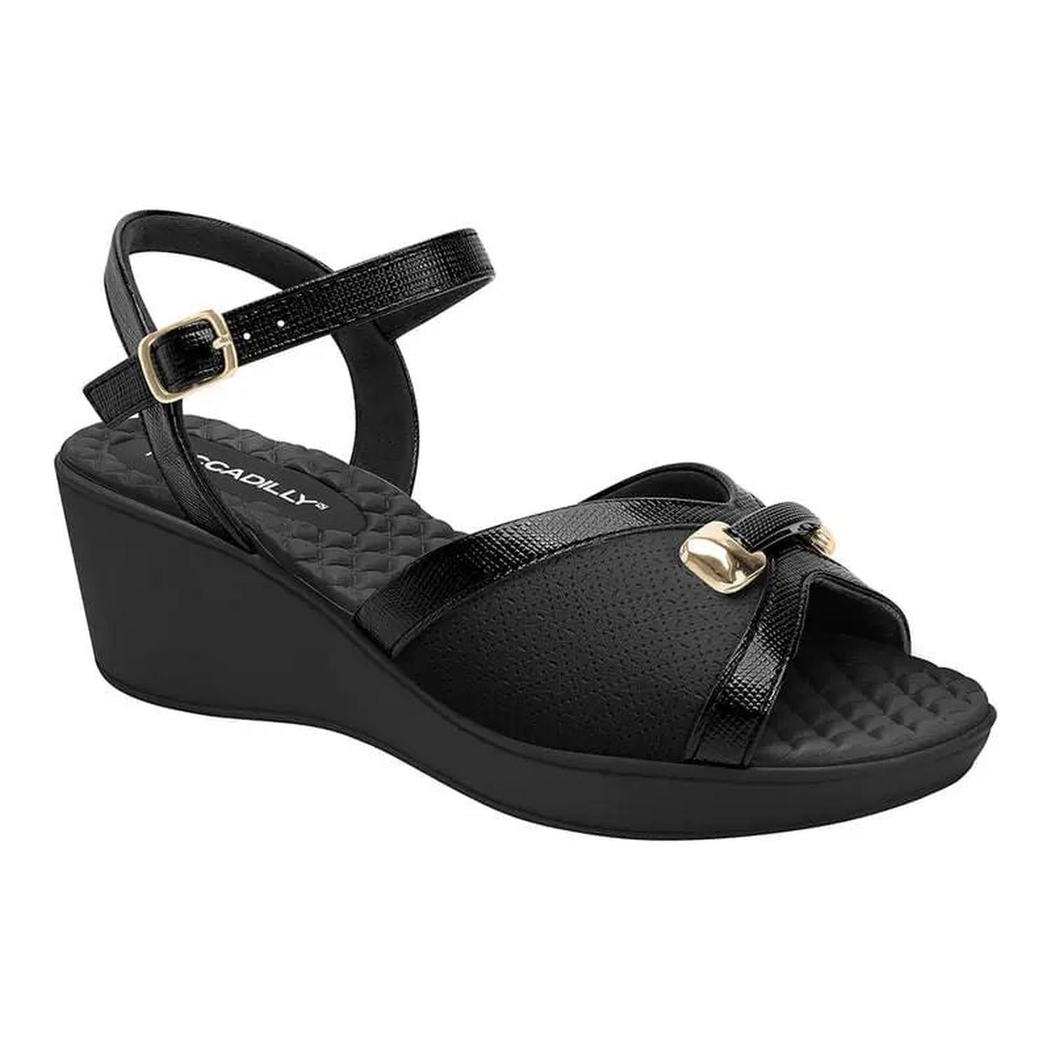 SANDALIA MUJER PICCADILLY CASUAL PRETO 54038300000005 - 1