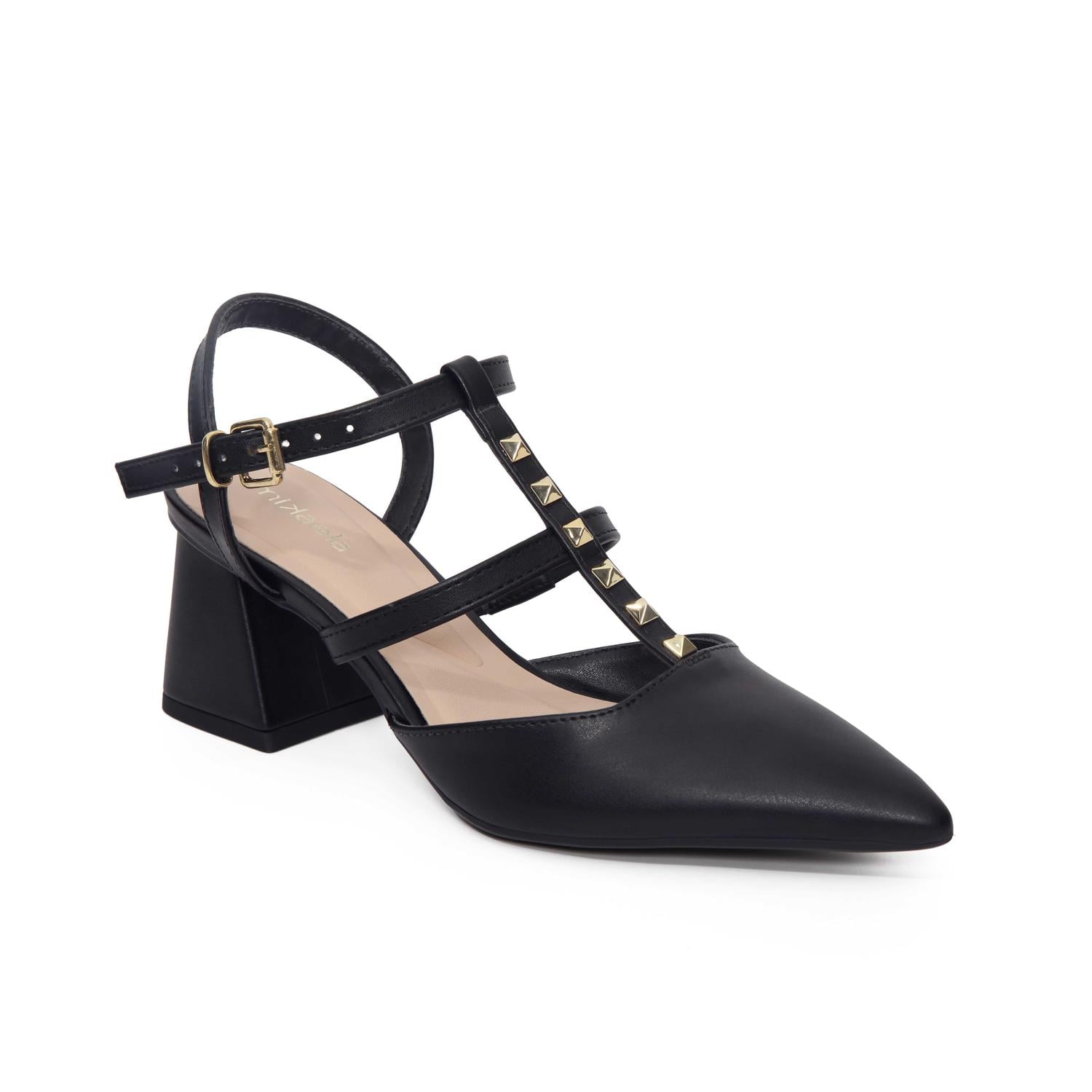 ZAPATO MUJER MIKAELA VESTIR PRETO/OURO 20253-02 40502 NEGRO 1128429 - 1