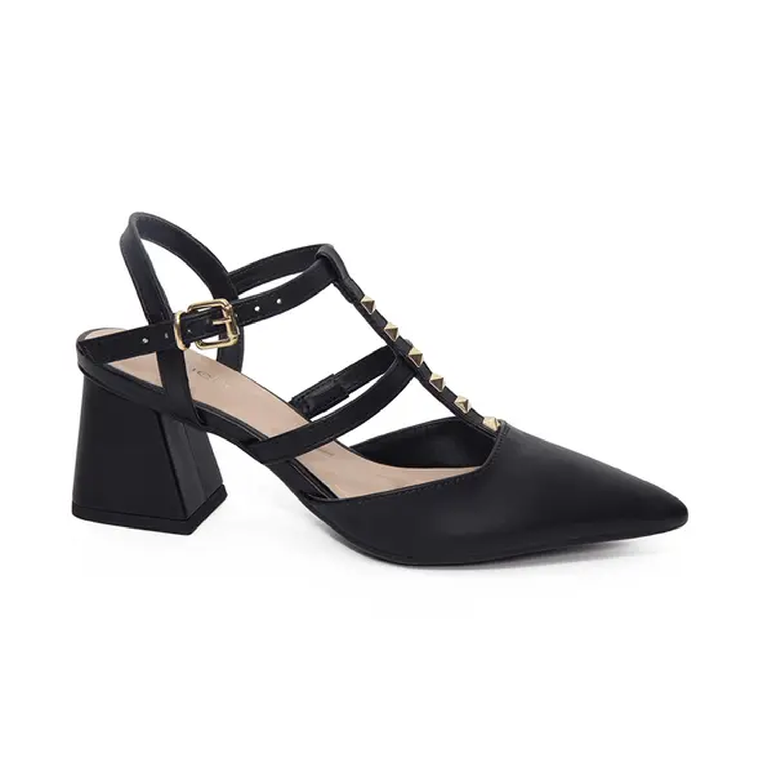ZAPATO MUJER MIKAELA VESTIR PRETO/OURO 20253-02 40502 NEGRO 1128425 - 1