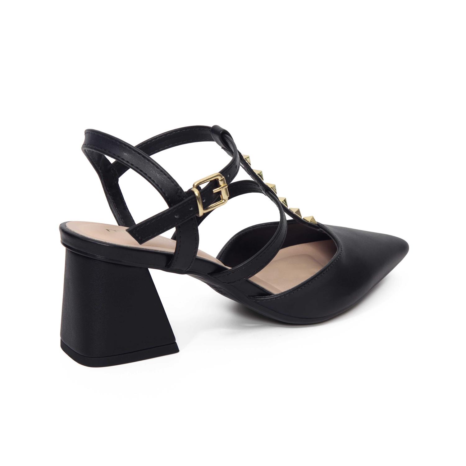 ZAPATO MUJER MIKAELA VESTIR PRETO/OURO 20253-02 40502 NEGRO 1128425 - 3