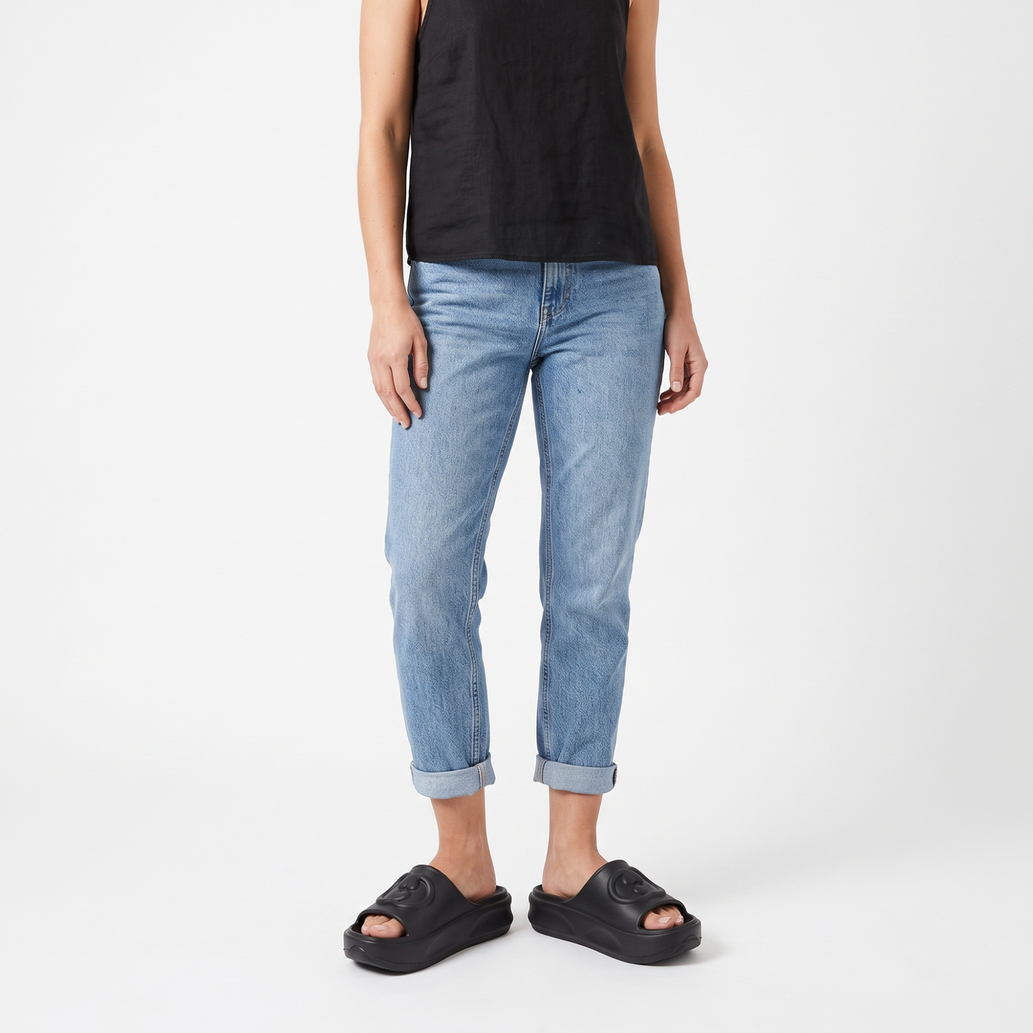 SANDALIA MUJER STHEF CASUAL NEGRO 7886 COLOR NEGRO - 1108414 - 2