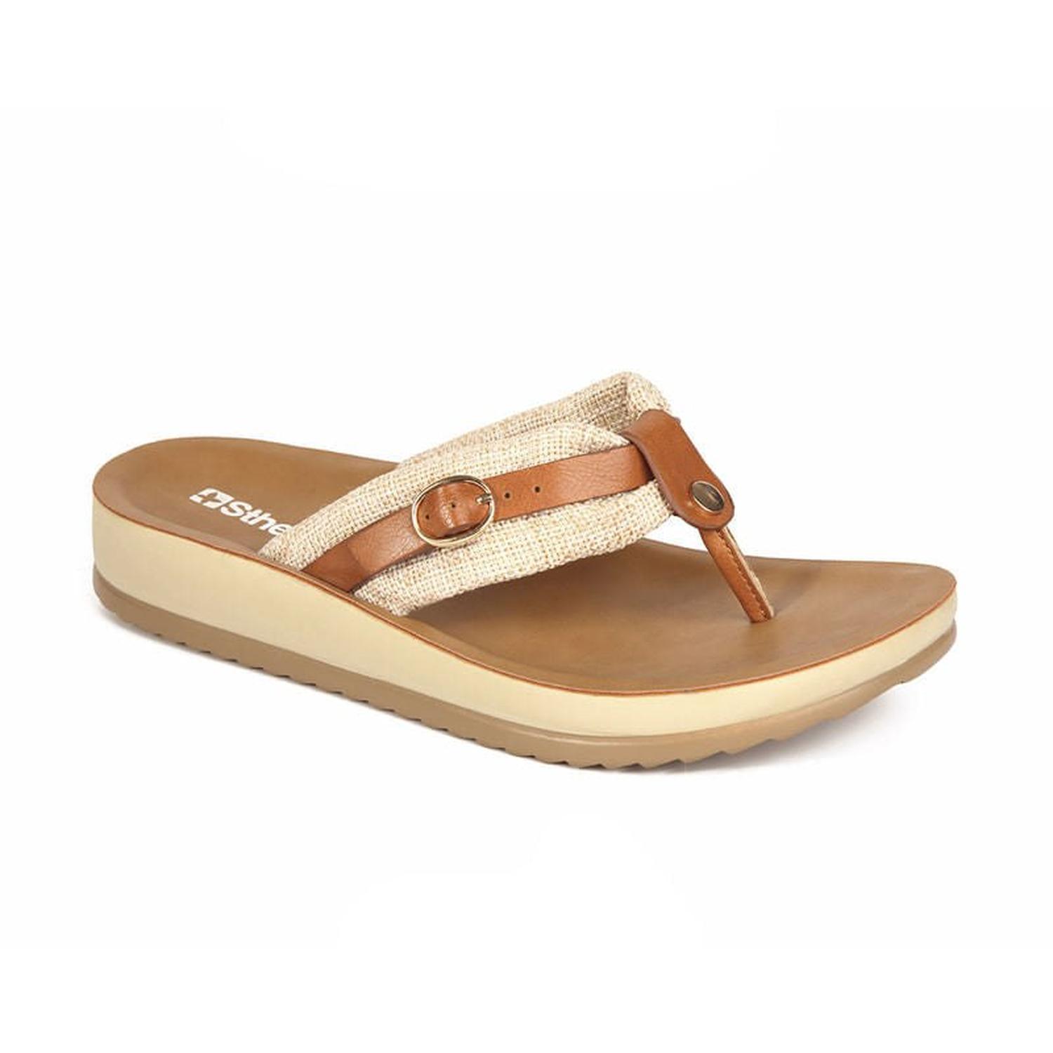 SANDALIA MUJER STHEF CASUAL BEIGE 7775 - 1