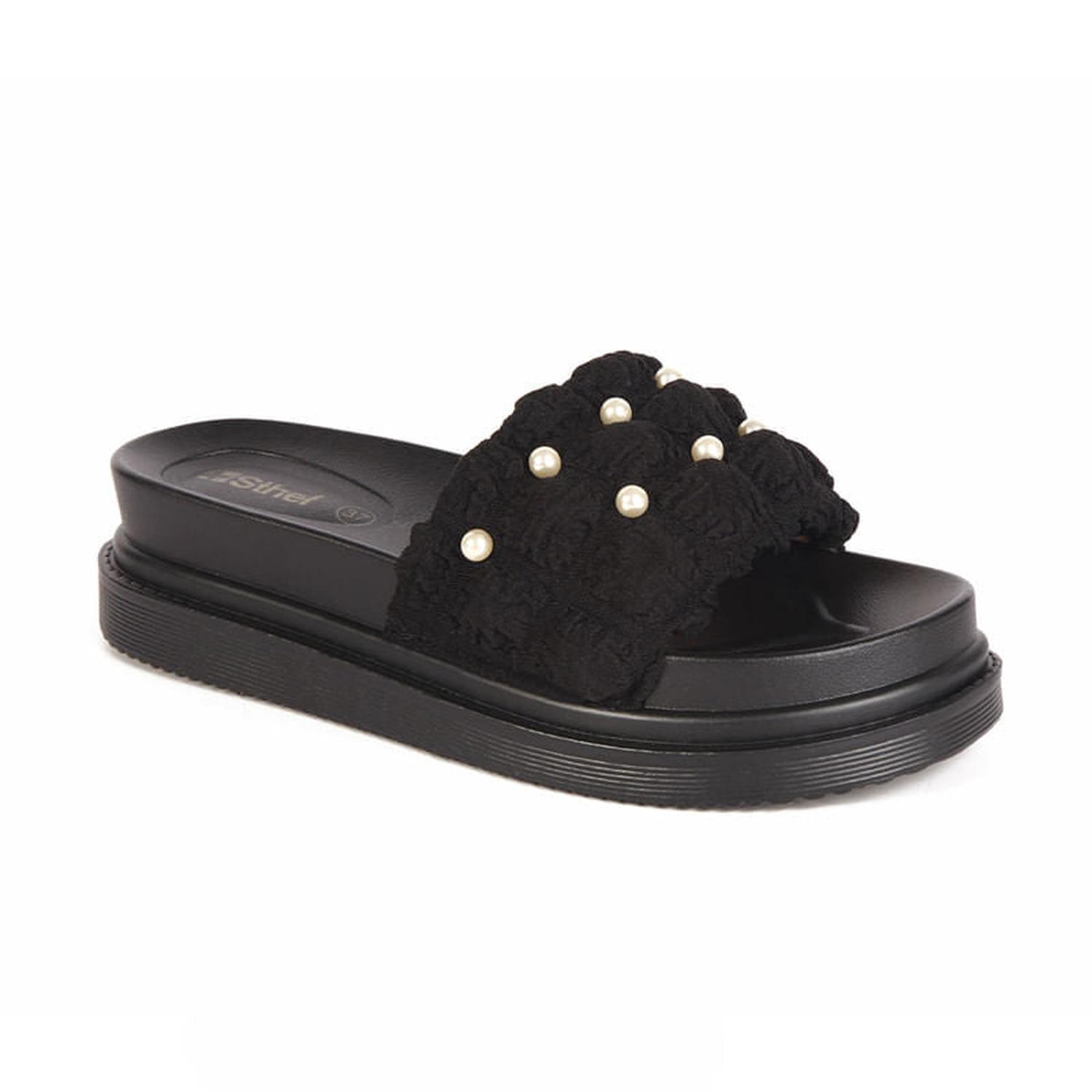 SANDALIA MUJER STHEF CASUAL NEGRO 7842 - 1