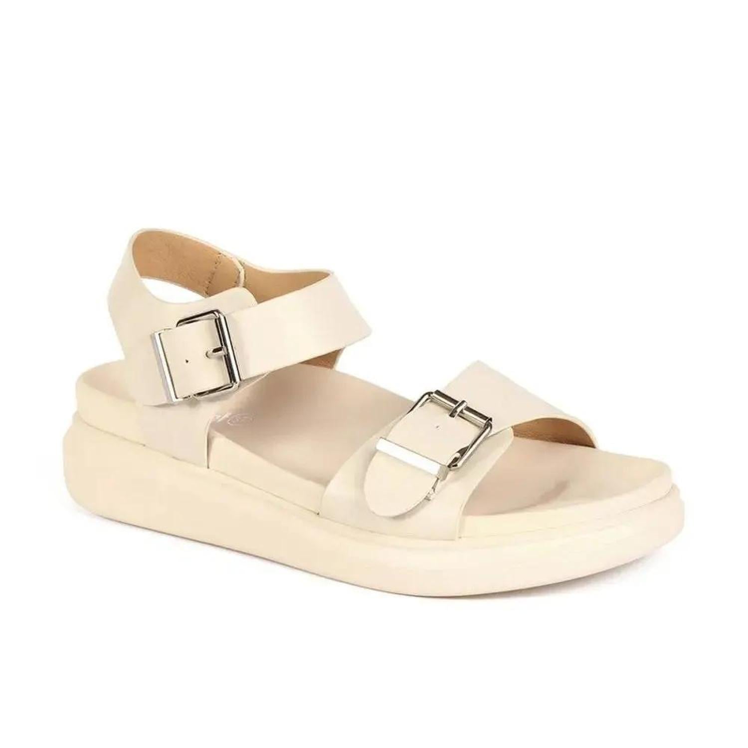 SANDALIA MUJER STHEF CASUAL OFF WHITE 7742 COLOR BLANCO - 1106248 - 4