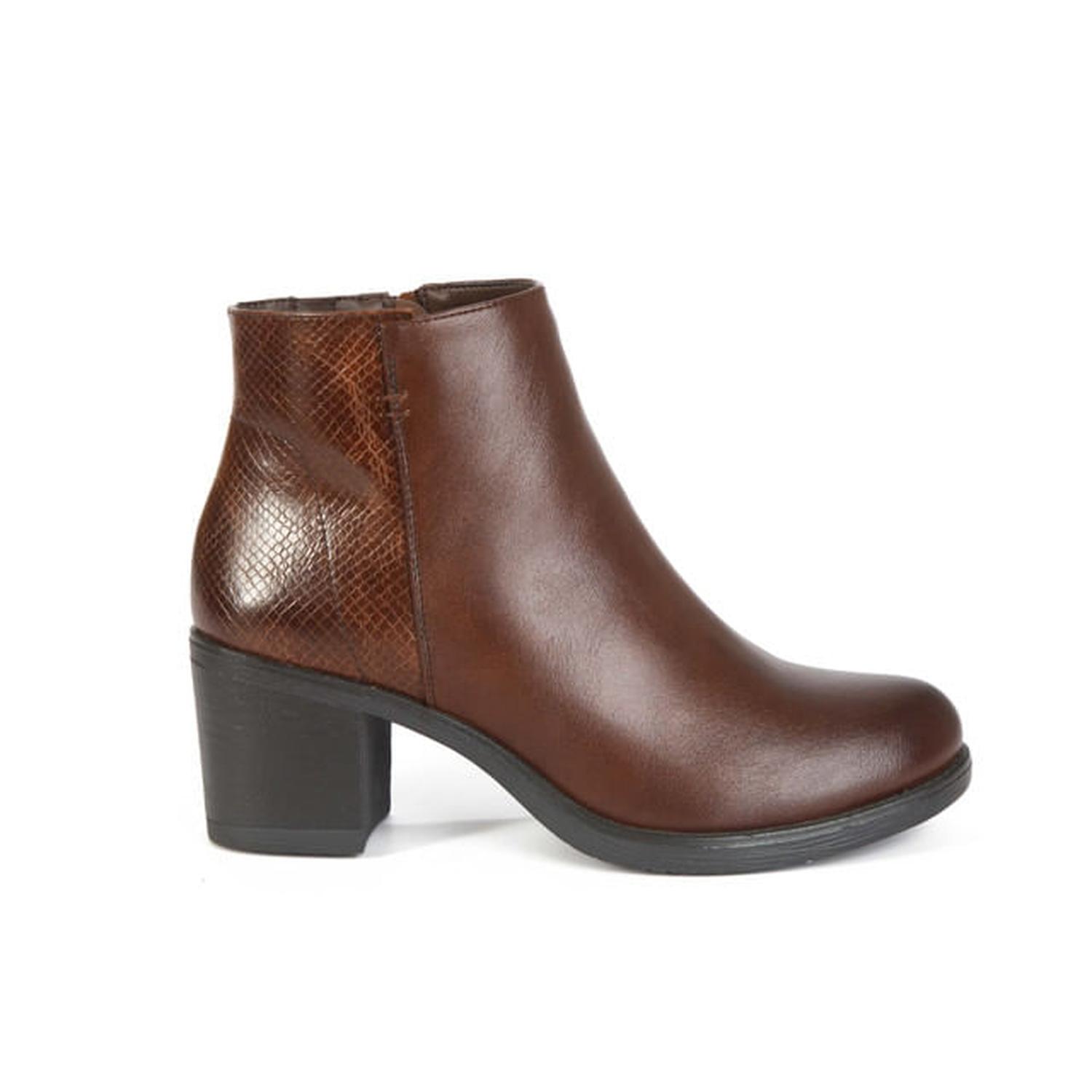 BOTIN CASUAL CON TACO MUJER 7649 MARRON-STHEF - 2