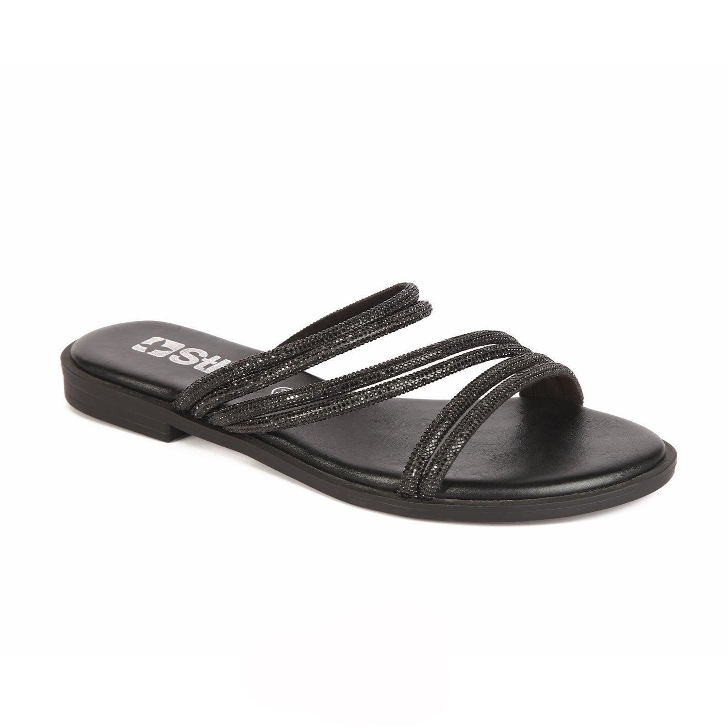 SANDALIA MUJER STHEF CASUAL NEGRO 7859 - 1