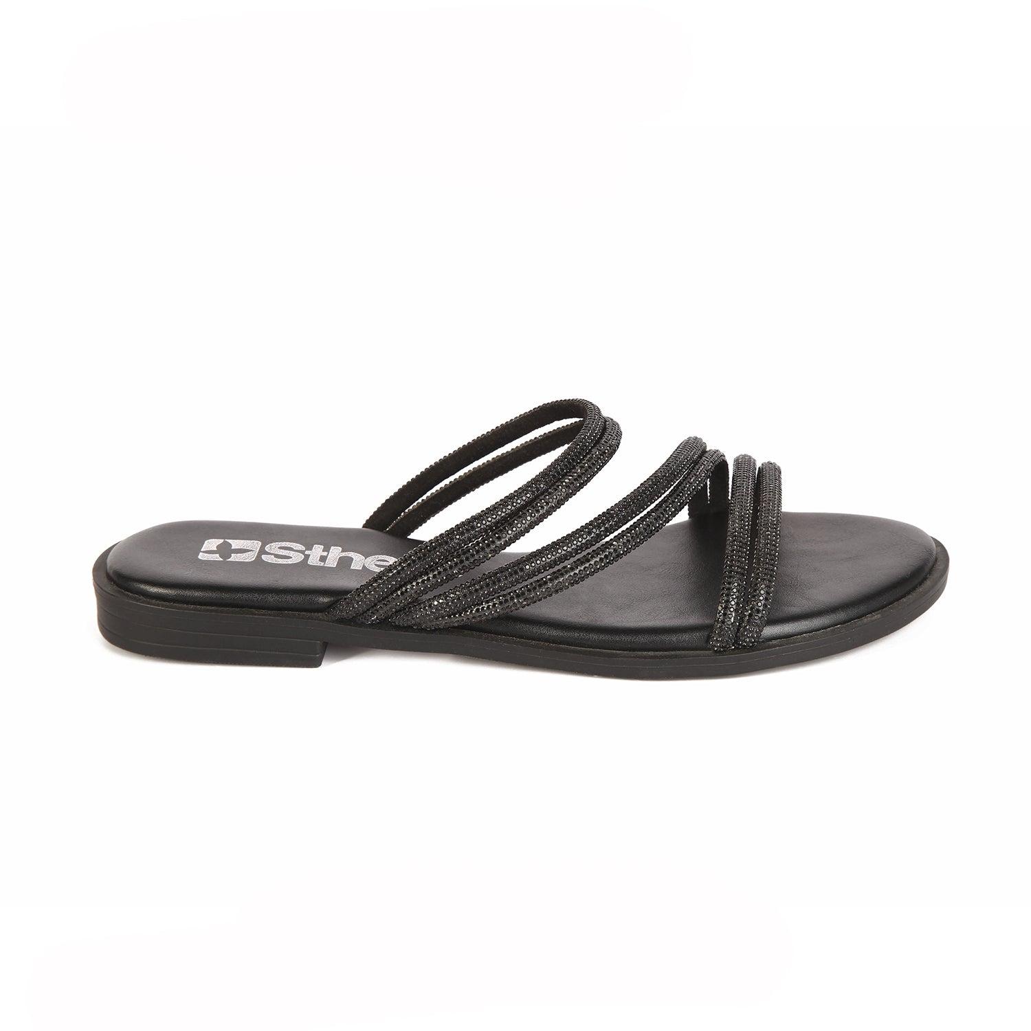 SANDALIA MUJER STHEF CASUAL NEGRO 7859 COLOR NEGRO - 1107195 - 2