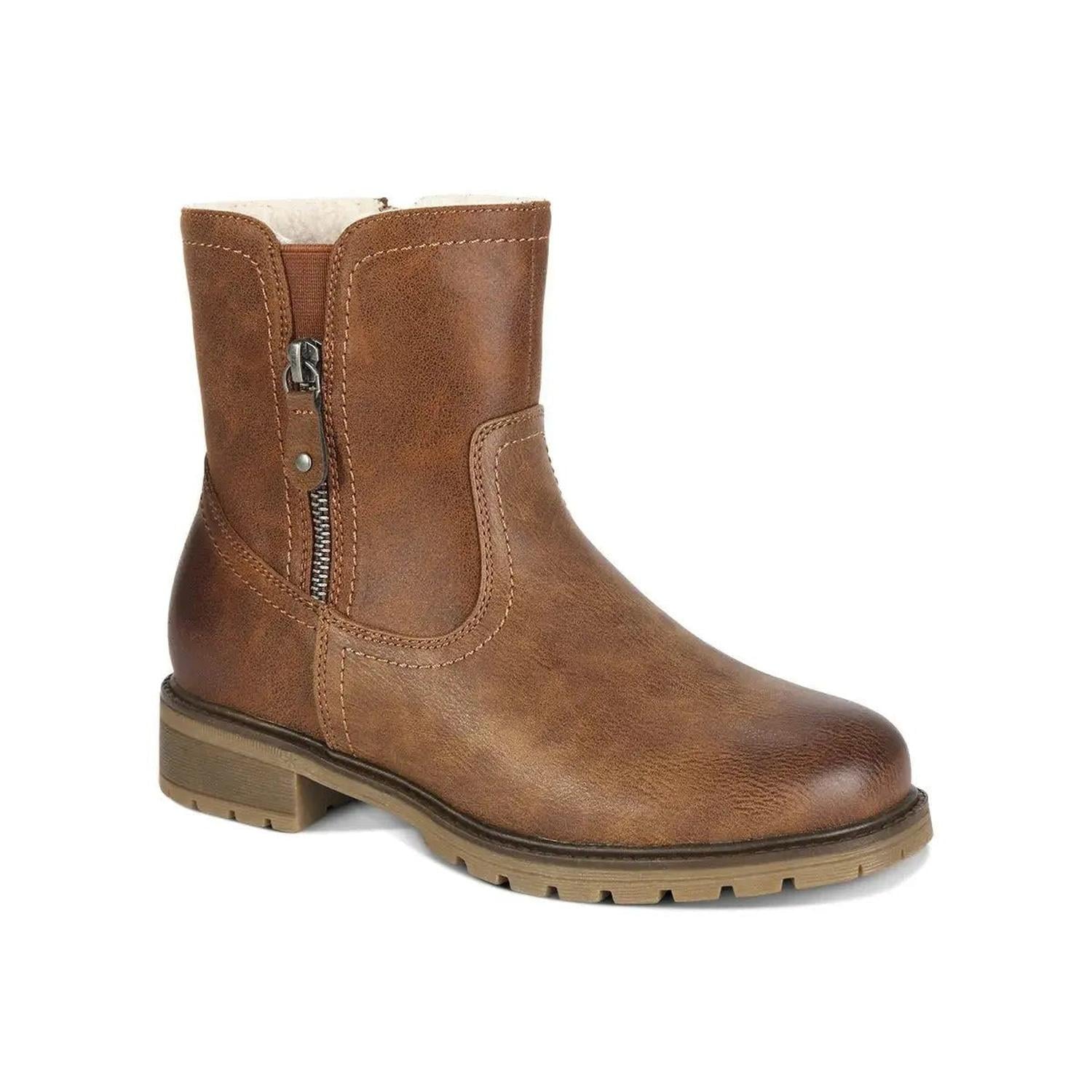 BOTINES COMBAT MUJER 7626 CAMEL-STHEF - 1