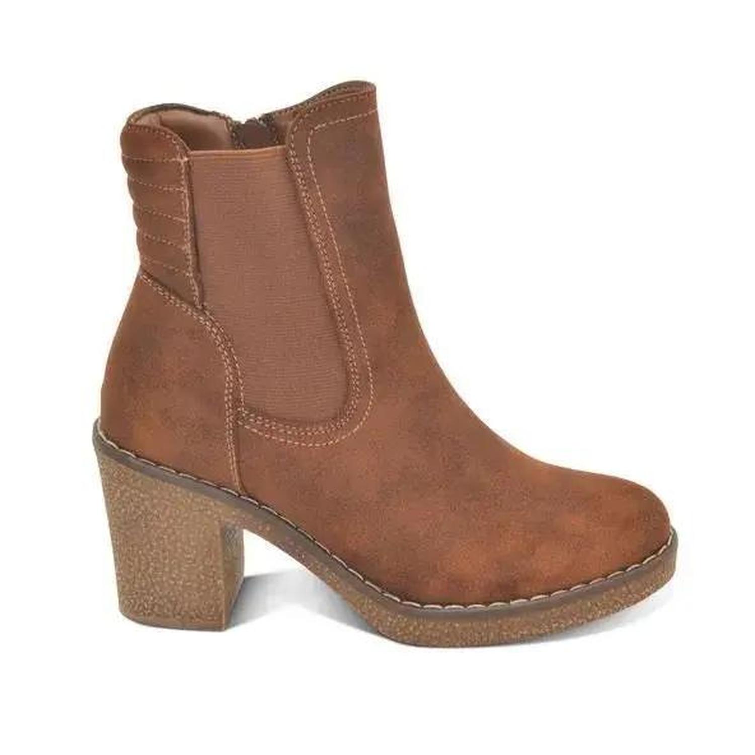 BOTIN MUJER STHEF CASUAL MARRON 7613 - 1