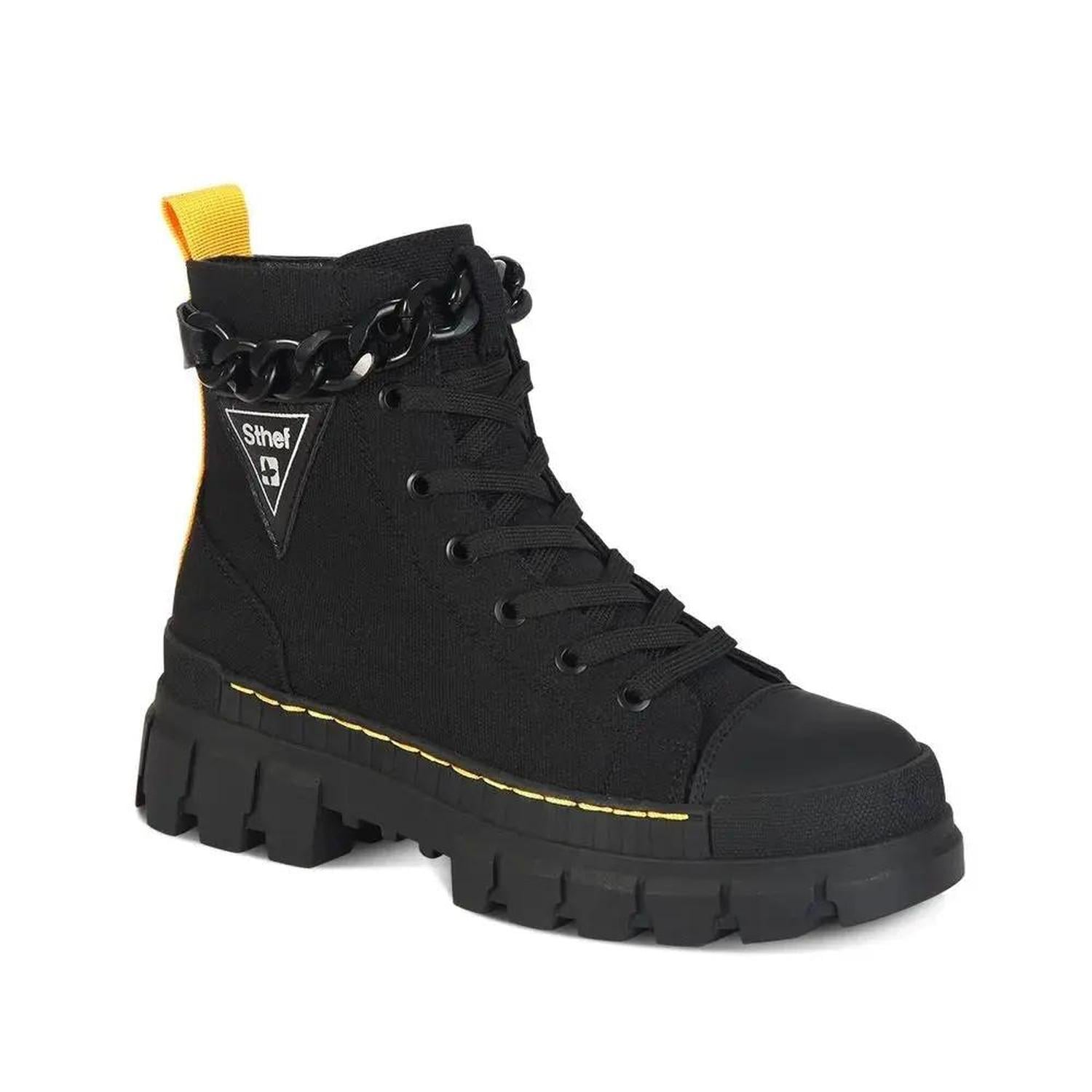BOTIN MUJER STHEF CASUAL NEGRO 7609 COLOR 1090856 - 3