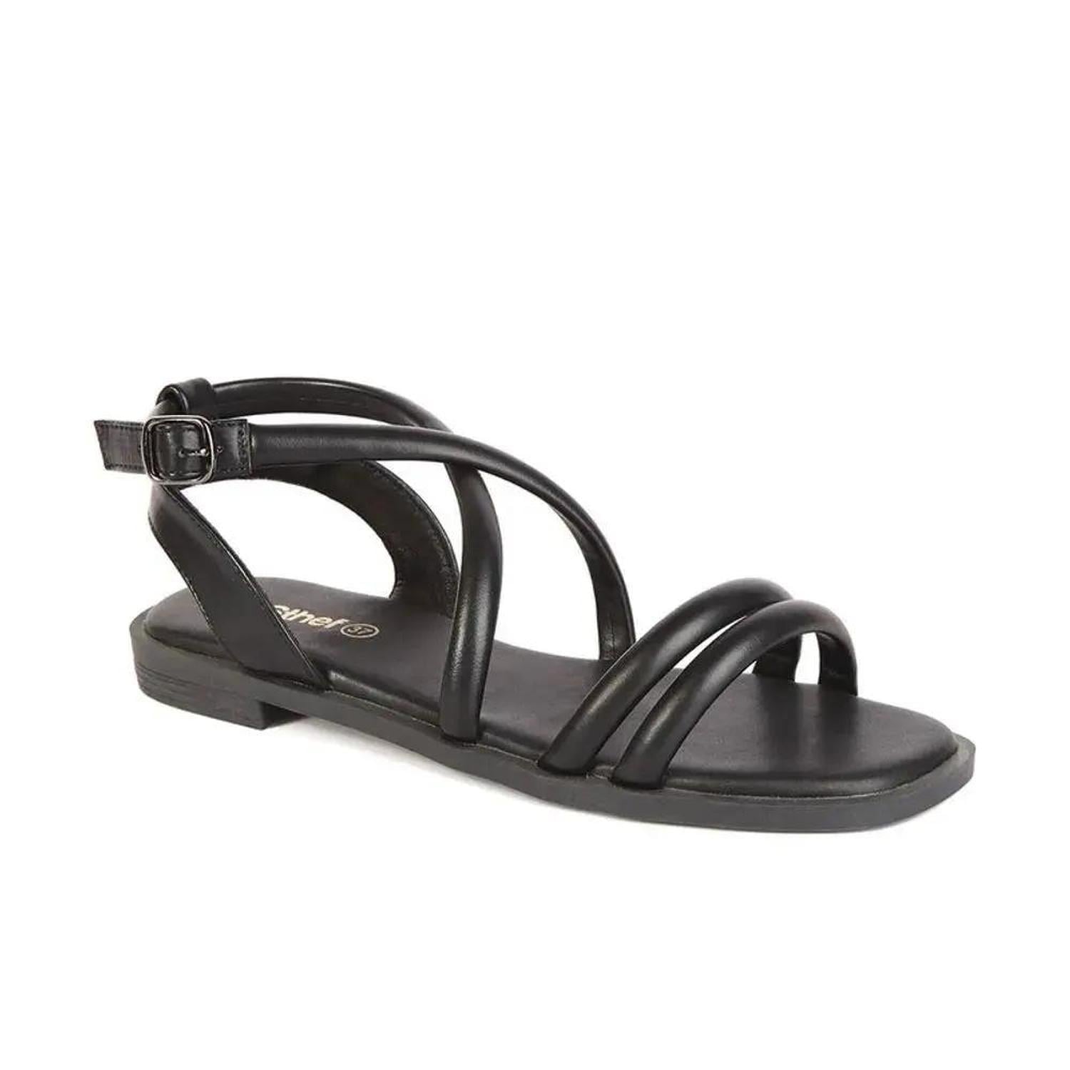 SANDALIA MUJER STHEF CASUAL NEGRO 7743 COLOR NEGRO - 1106254 - 3