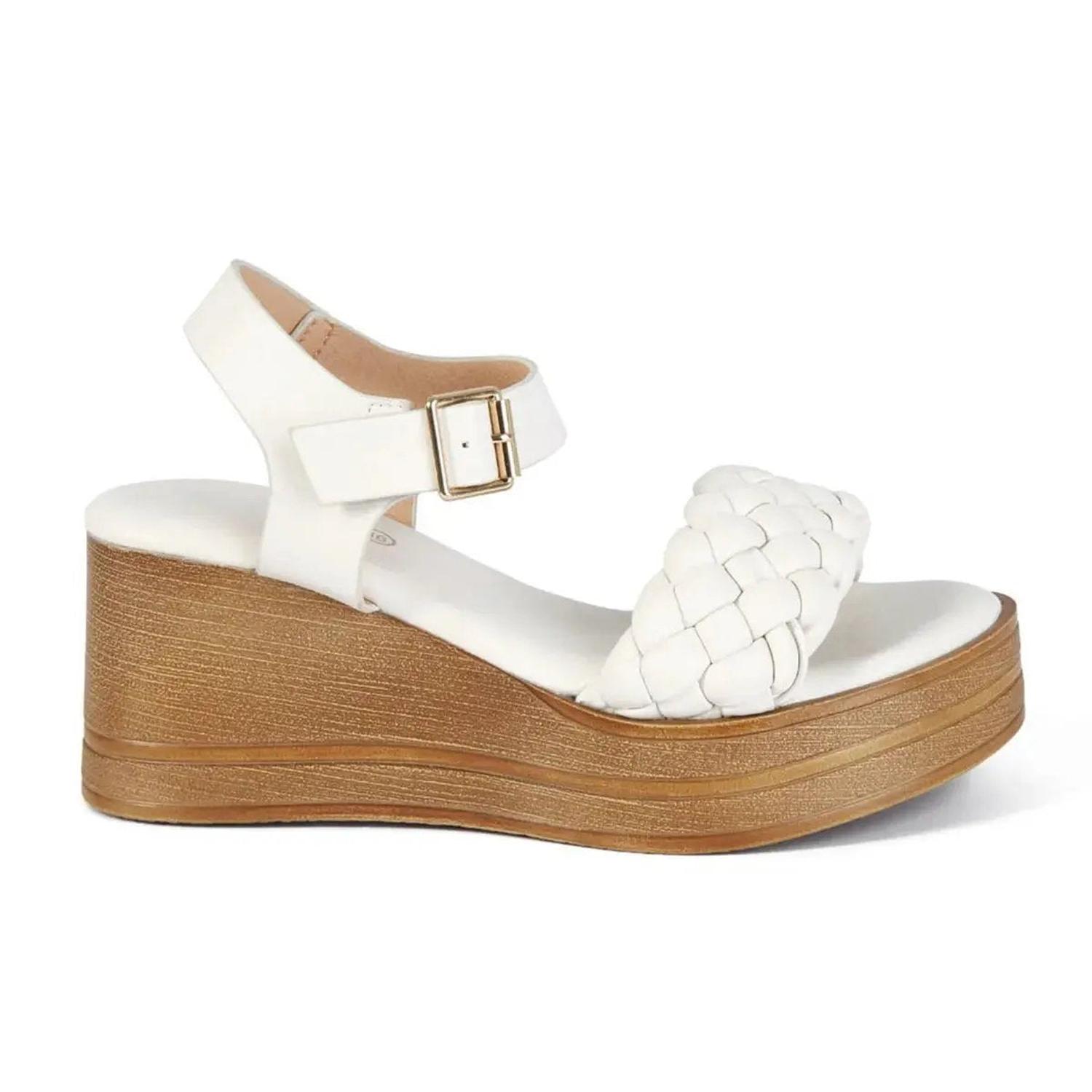 CUÃ±AS PARA MUJER 7536 IVORY STHEF BLANCO 1087999 - 1