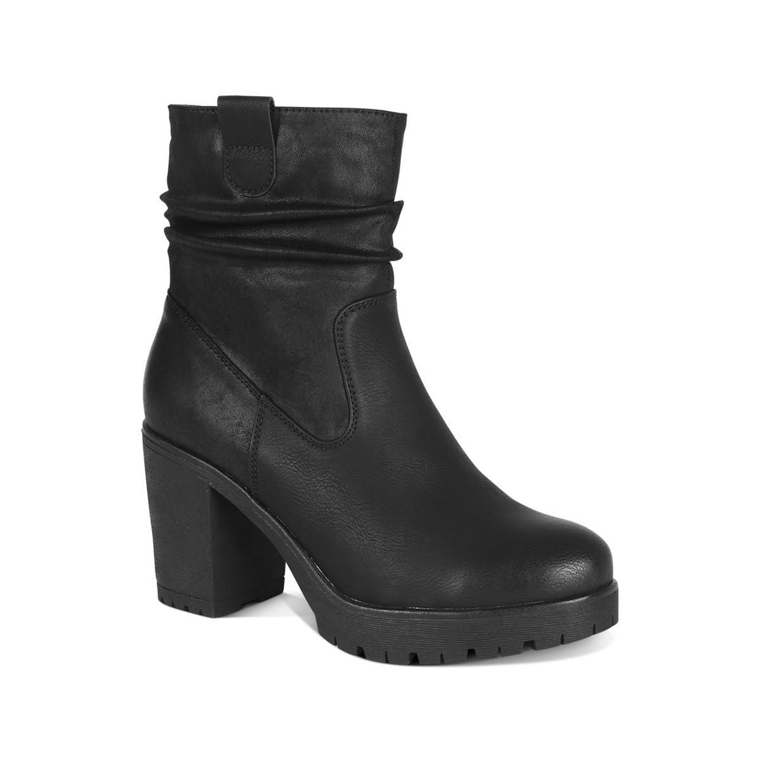 BOTIN CASUAL CON TACO MUJER 7638 NEGRO-STHEF - 1