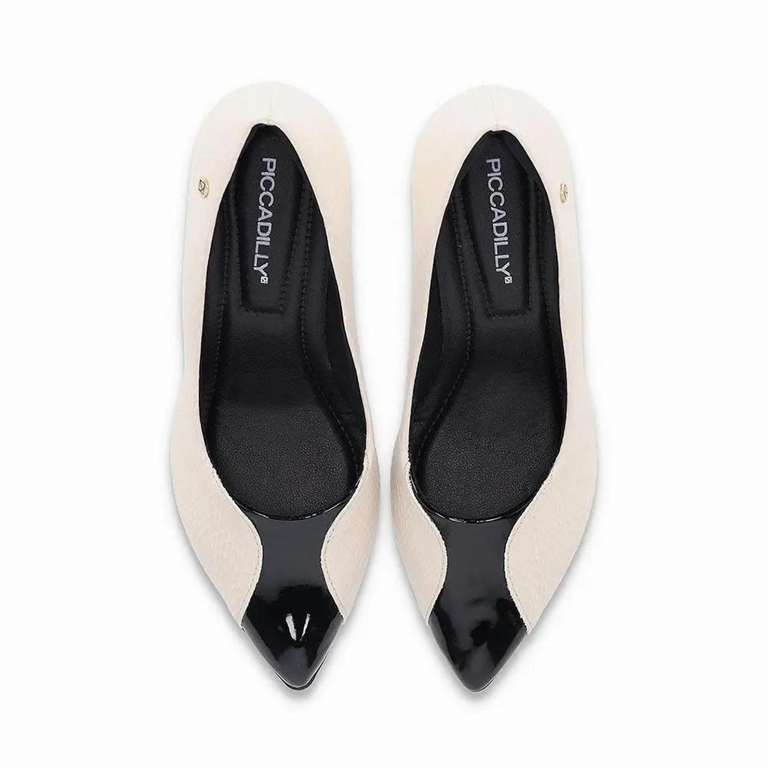 ZAPATO MUJER PICCADILLY VESTIR OFF WHITE/PRETO 74522300000001 NEGRO 1131750 - 2