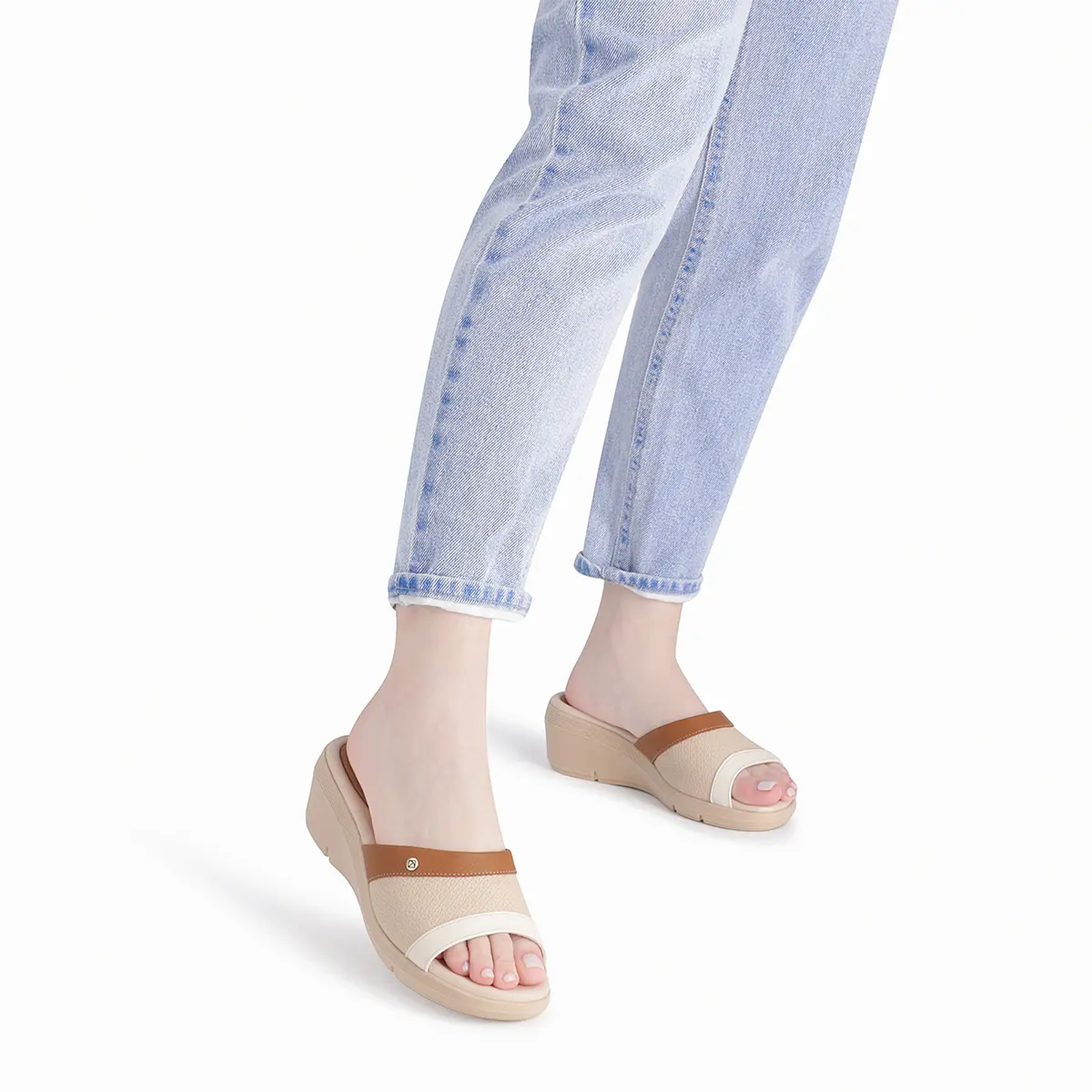 SANDALIA JOANETE PICCADILLY MASCAVO/BRULE/OFF WHITE 54039800000008 NARANJA 1139078 - 4