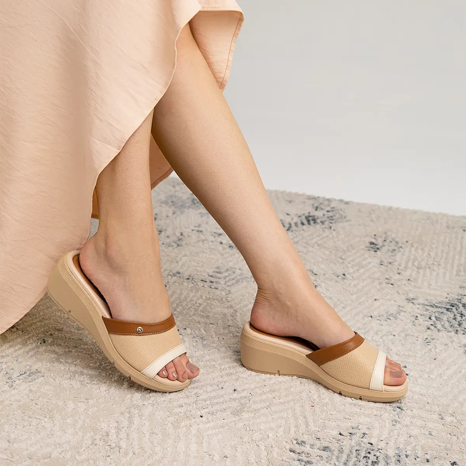 SANDALIA JOANETE PICCADILLY MASCAVO/BRULE/OFF WHITE 54039800000008 NARANJA 1139078 - 5