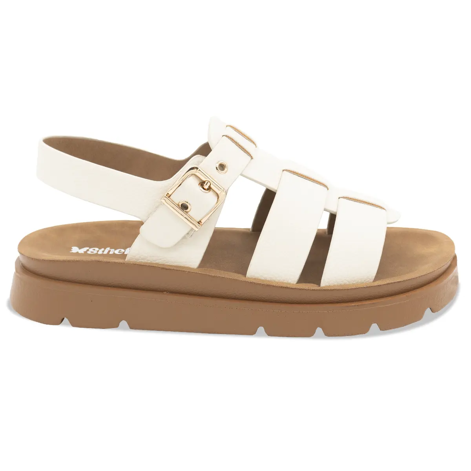 SANDALIA MUJER STHEF CASUAL OFF WHITE 8169 BLANCO 1136507 - 2