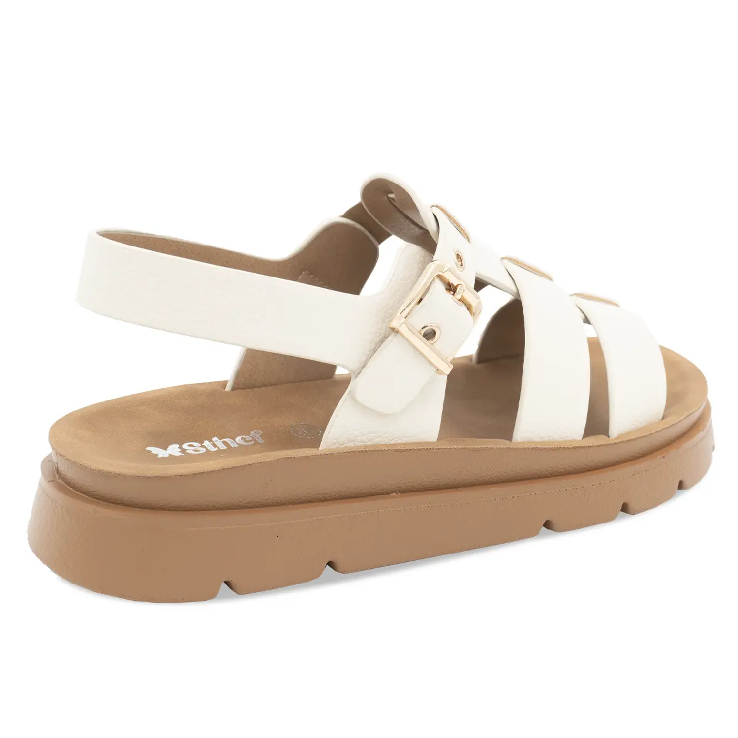 SANDALIA MUJER STHEF CASUAL OFF WHITE 8169 BLANCO 1136507 - 3