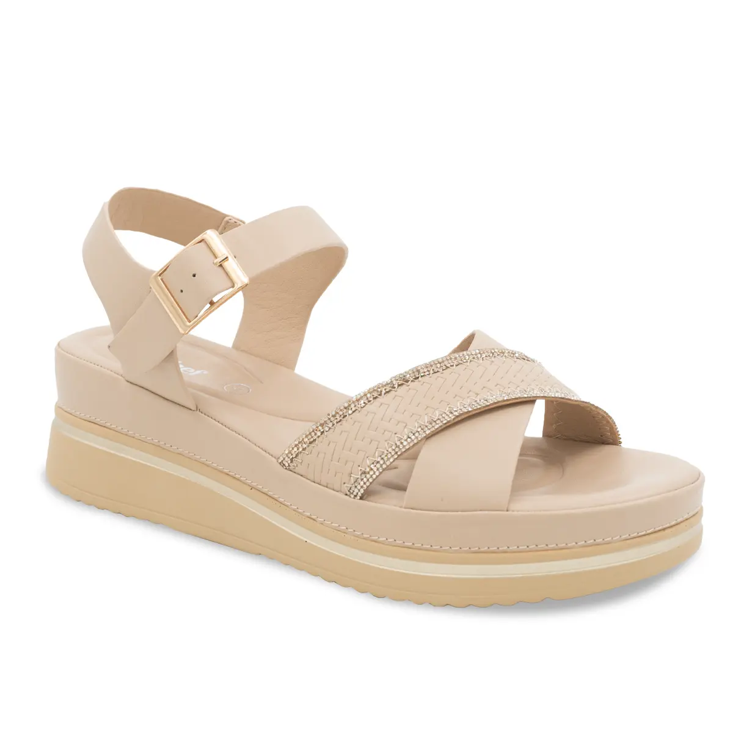 SANDALIA MUJER STHEF CASUAL BEIGE 8177 - 1