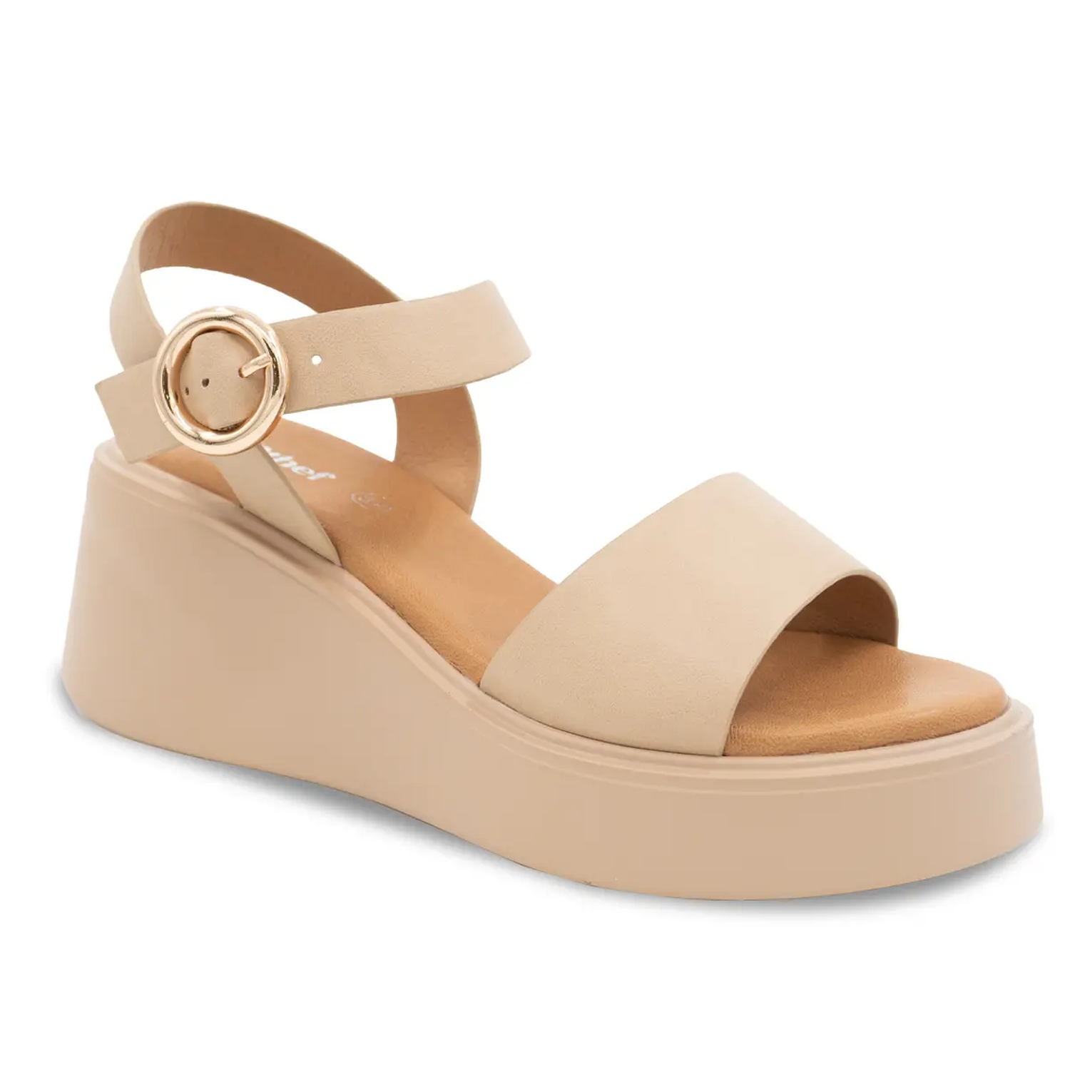 SANDALIA MUJER STHEF CASUAL BEIGE 8170 - 1