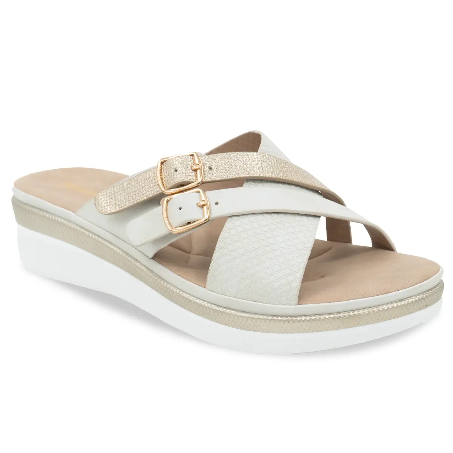 SANDALIA MUJER STHEF CASUAL OFF WHITE 8191 - 1
