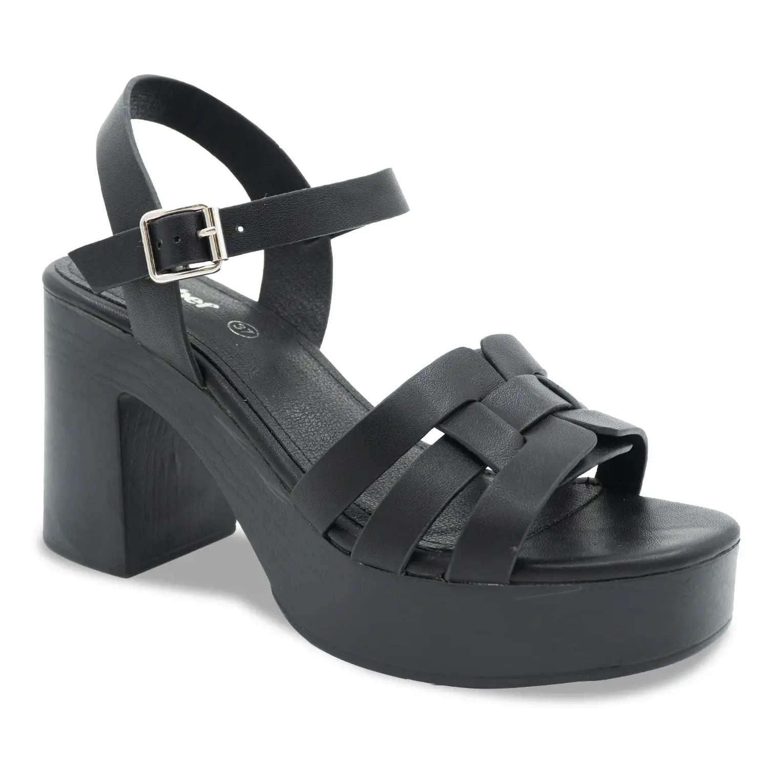 SANDALIA MUJER STHEF CASUAL NEGRO 8171 - 1