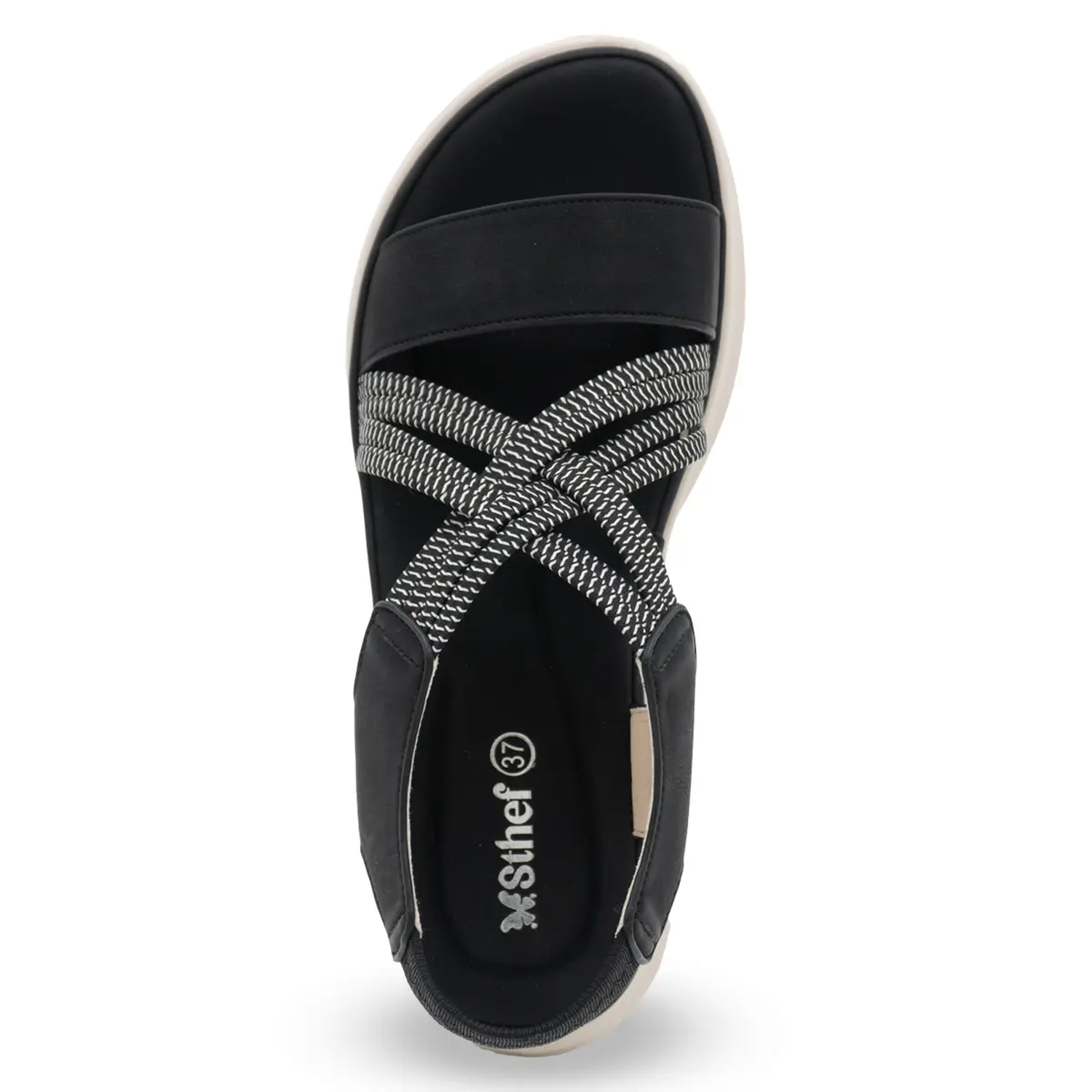 SANDALIA MUJER STHEF CASUAL NEGRO 8150 NEGRO 1136158 - 4