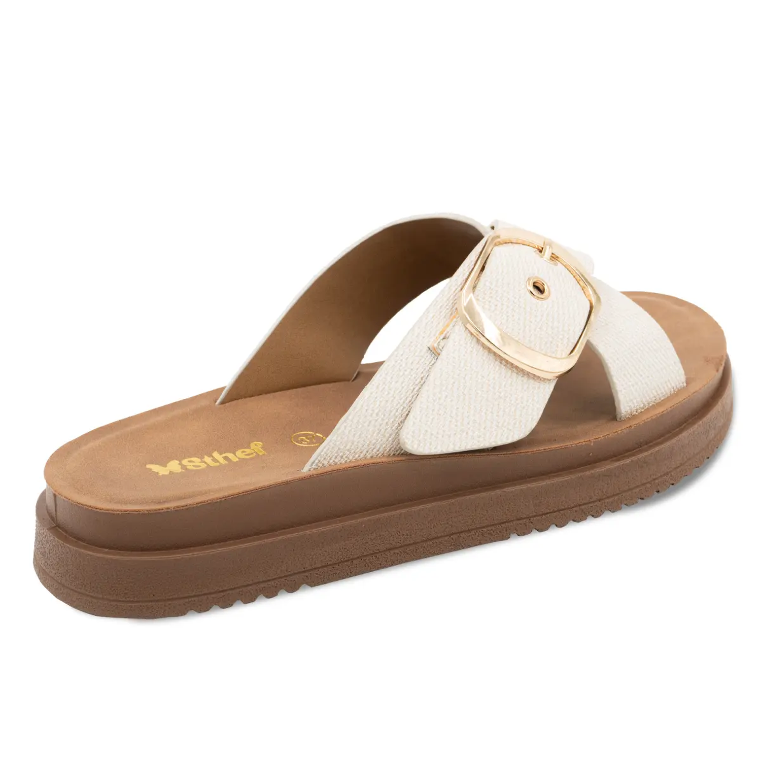 SANDALIA MUJER STHEF CASUAL BEIGE 8160 BEIGE 1137332 - 3