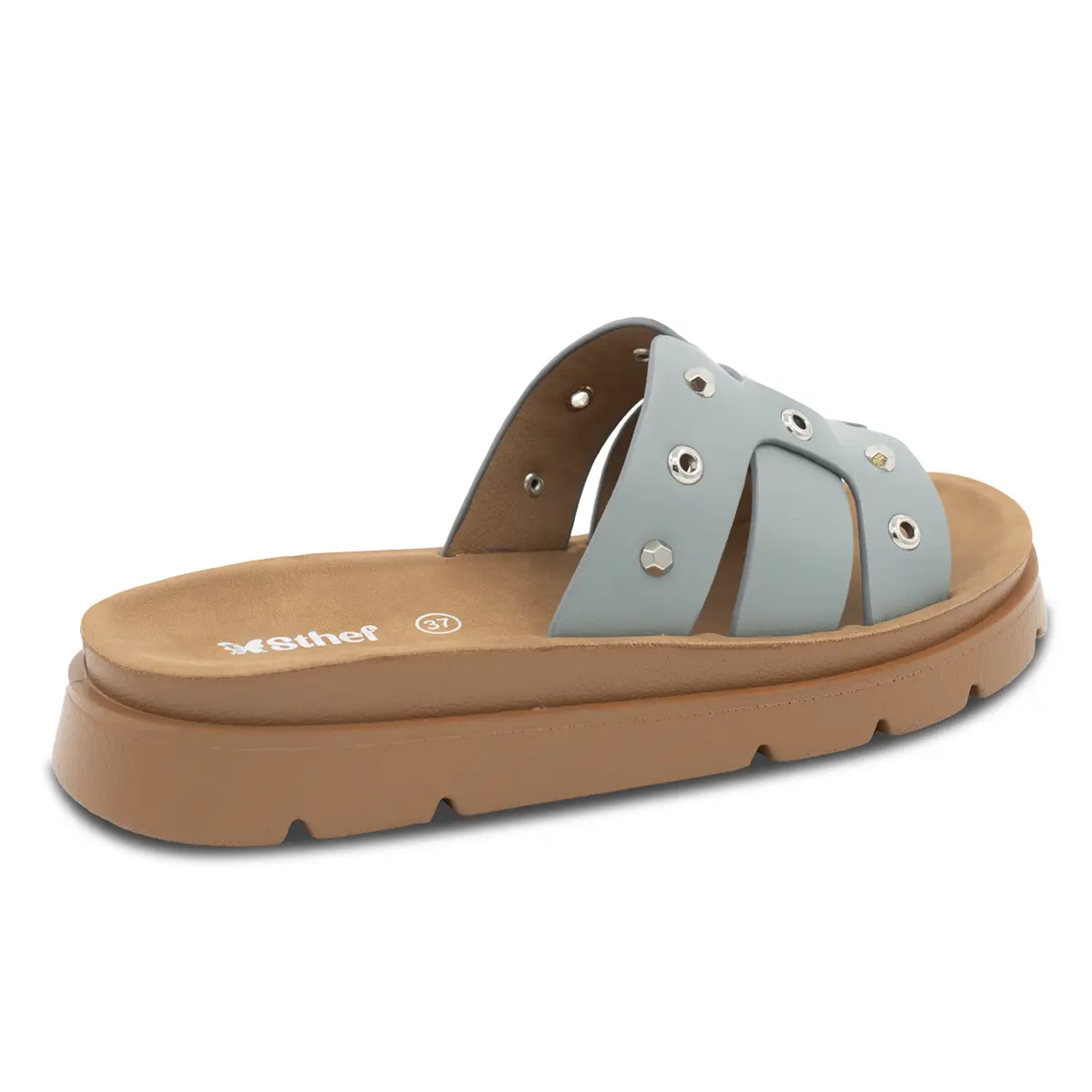 SANDALIA MUJER STHEF CASUAL AZUL 8168 CELESTE 1136501 - 2
