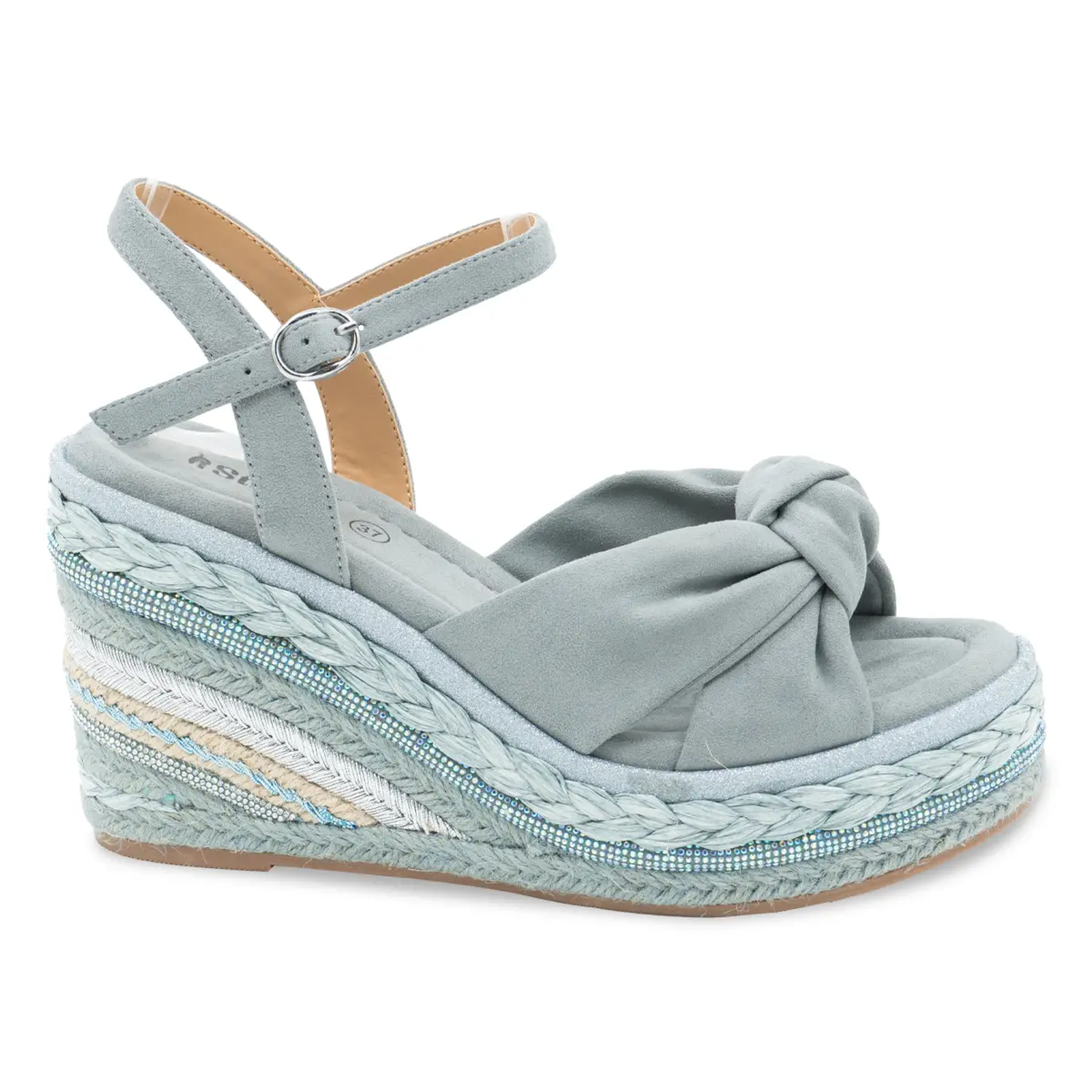 SANDALIA MUJER STHEF CASUAL DENIM 8210 CELESTE 1137620 - 2