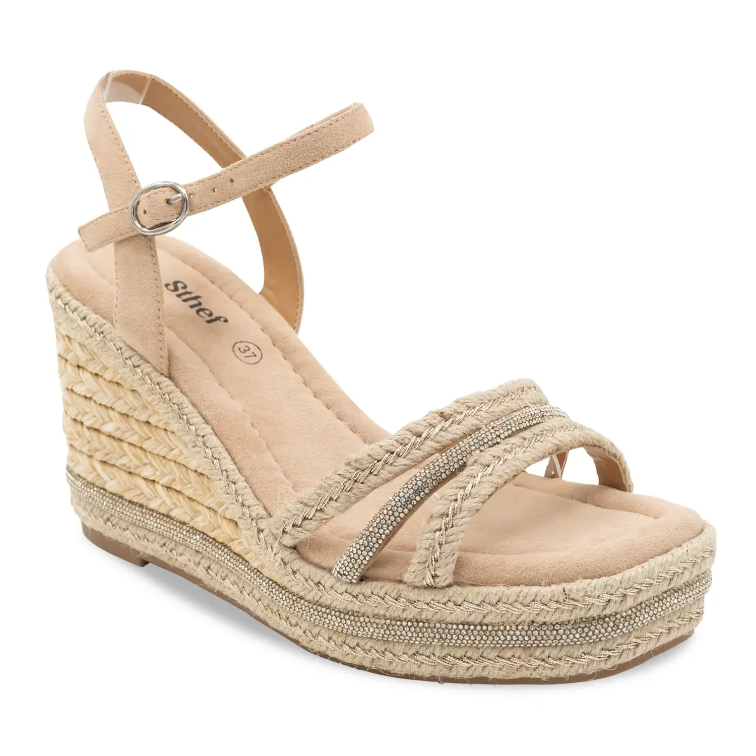 SANDALIA MUJER STHEF CASUAL BEIGE 8211 - 1