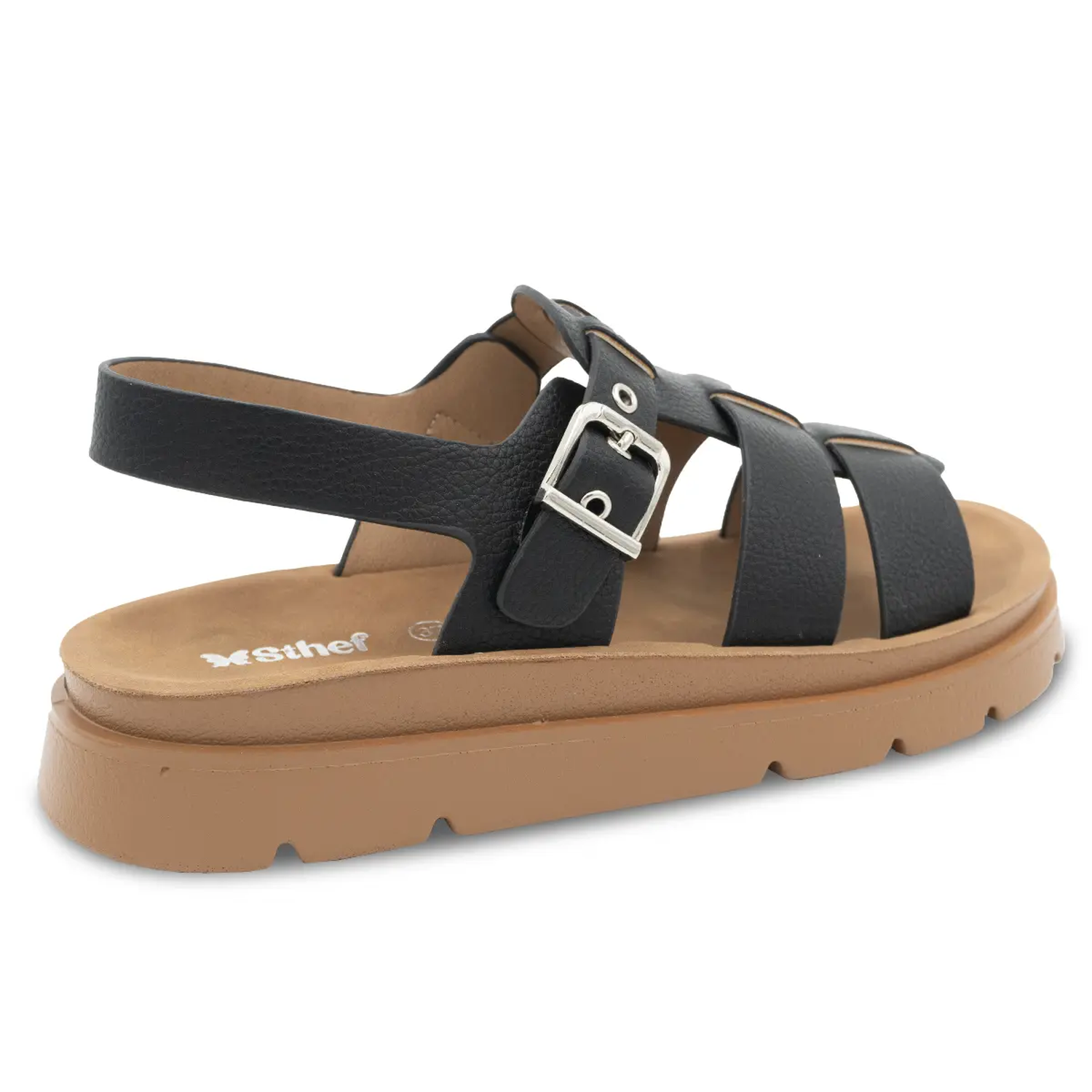 SANDALIA MUJER STHEF CASUAL NEGRO 8169 NEGRO 1136512 - 2