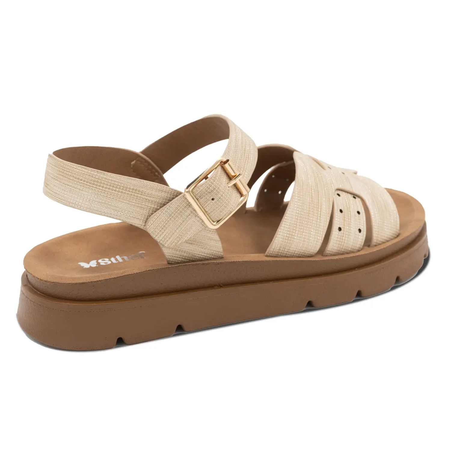 SANDALIA MUJER STHEF CASUAL DORADO 8167 DORADO 1136492 - 3