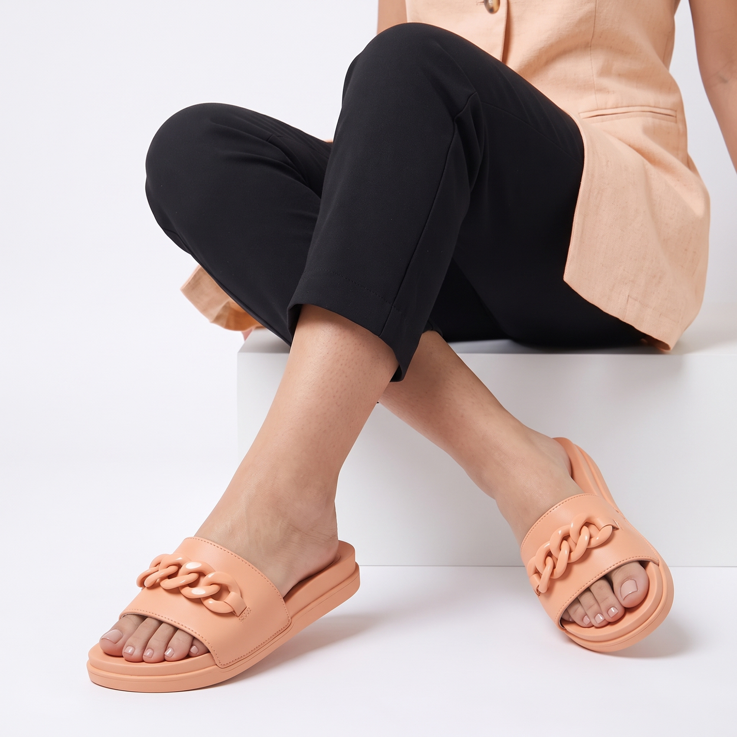 SANDALIAS MUJER 21-18202-01 PESSEGO BEIGE 1082396 - 2